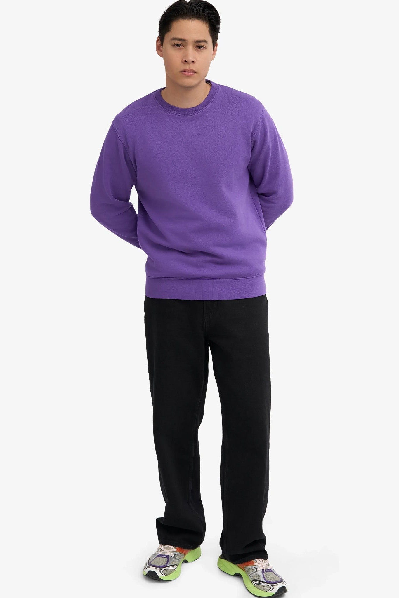 COLORFUL STANDARD - Classic Organic Crew - Ultra Violet - BACKYARD