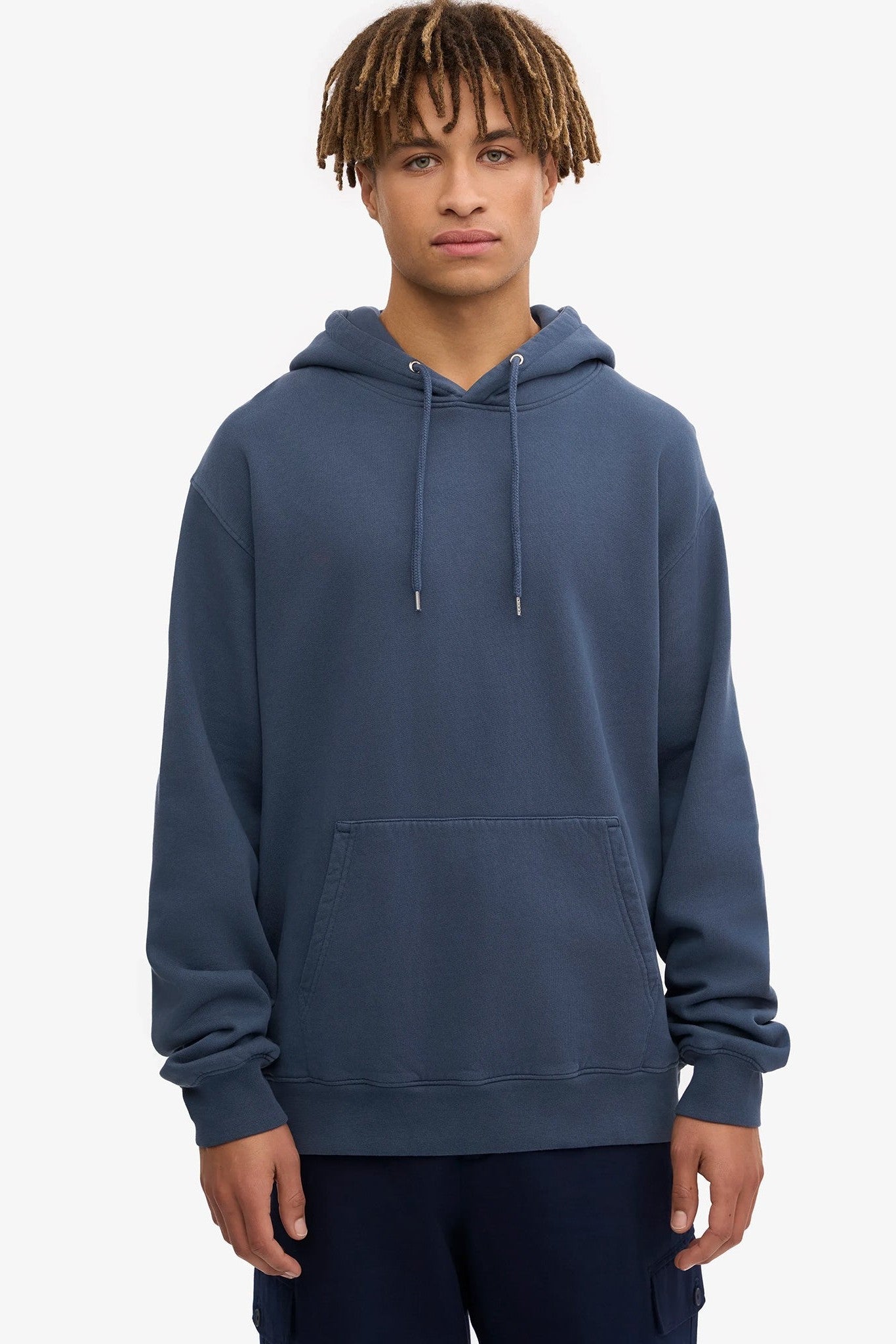 COLORFUL STANDARD - Classic Organic Hood - Petrol Blue - BACKYARD