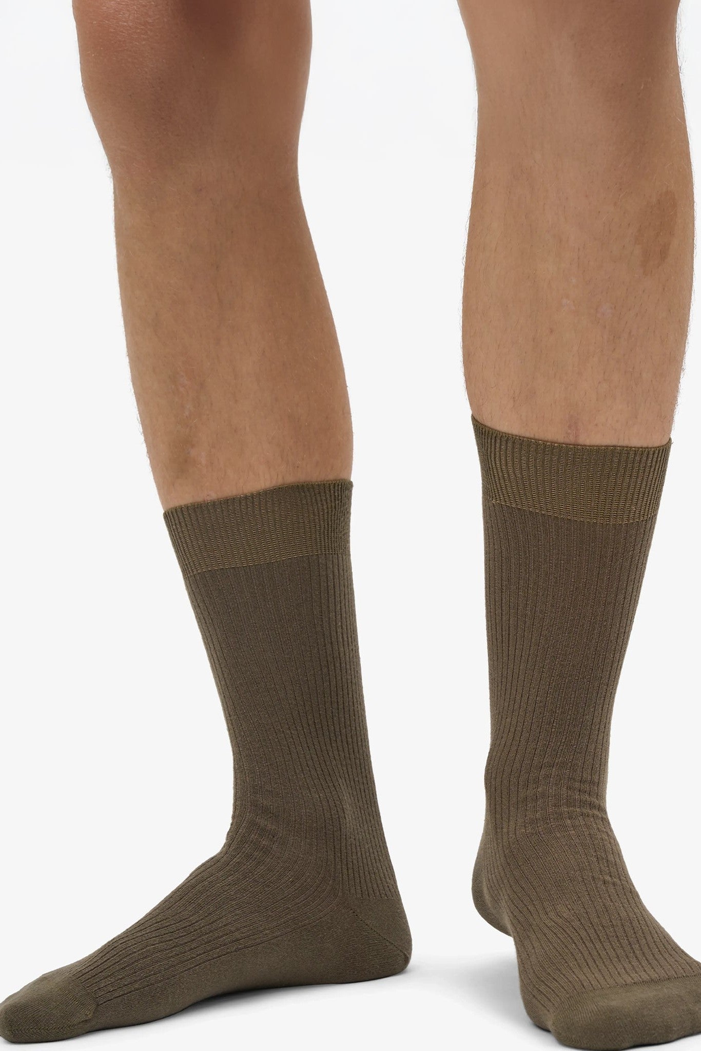COLORFUL STANDARD - Classic Organic Sock - Dusty Olive - BACKYARD