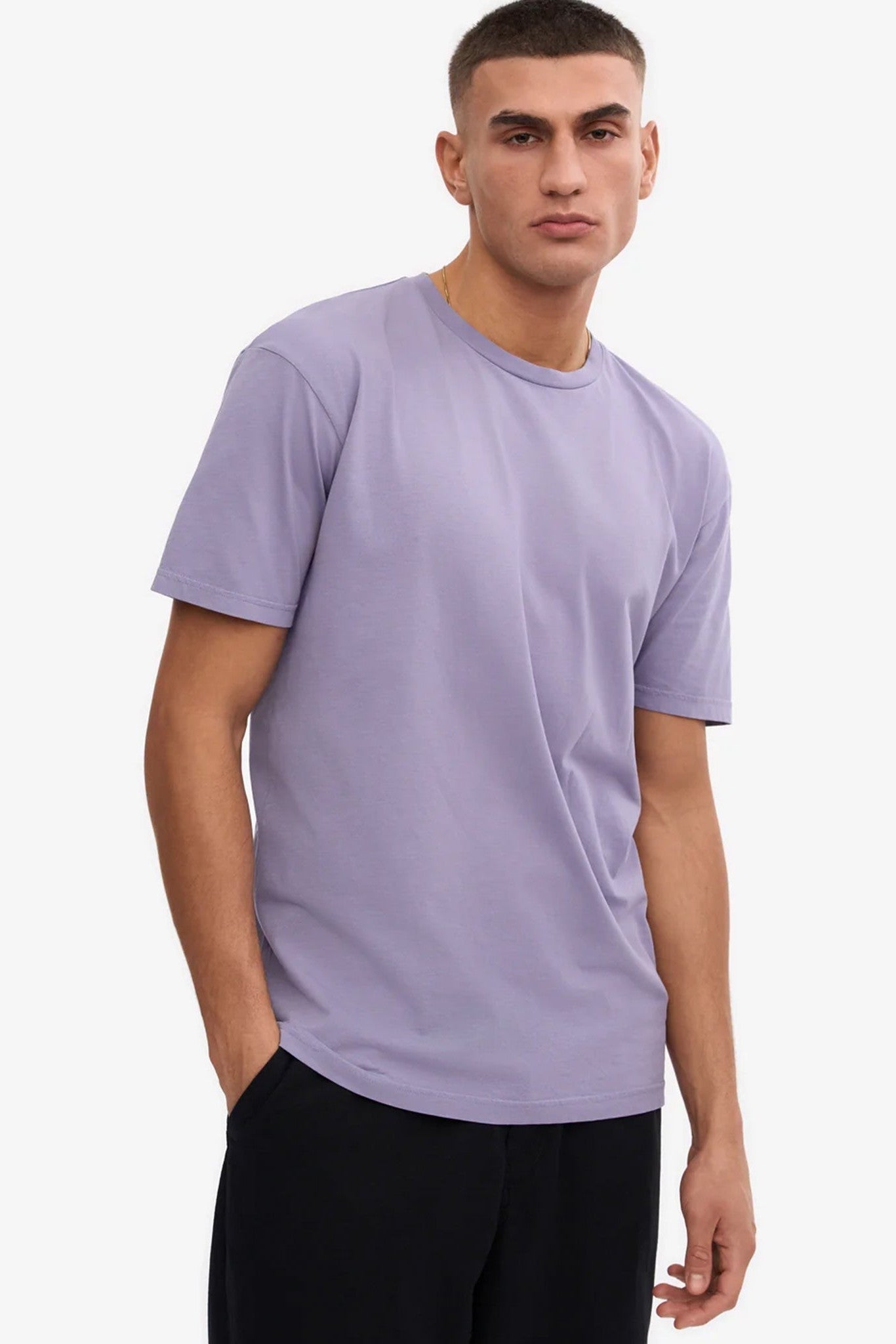 COLORFUL STANDARD - Classic Organic Tee - Purple Jade - BACKYARD