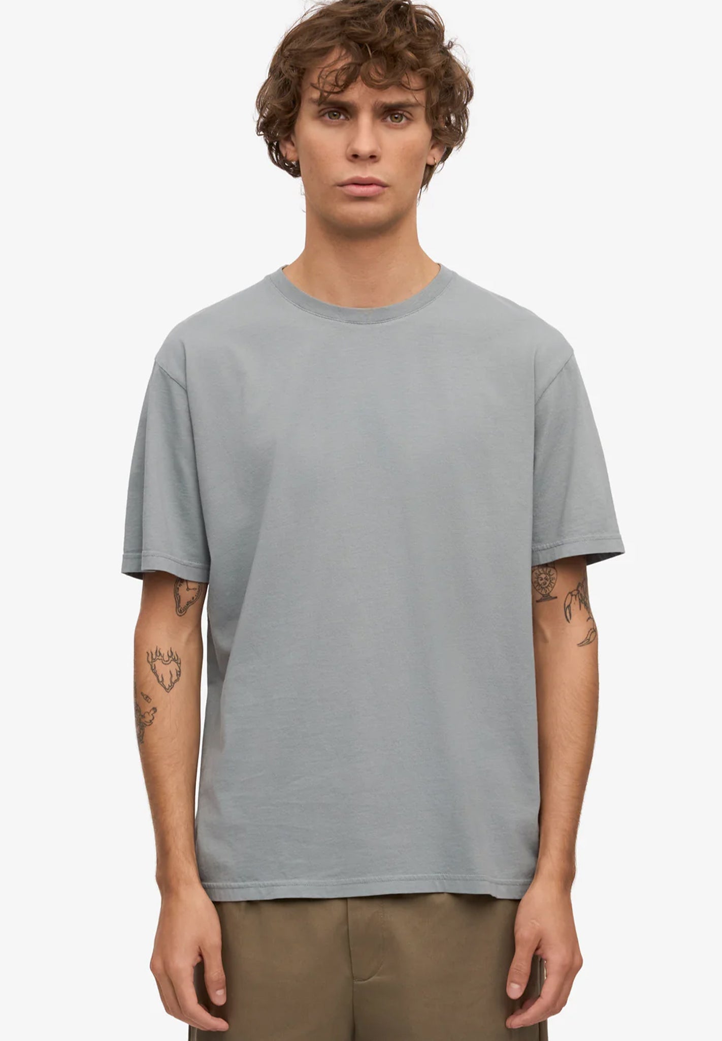 COLORFUL STANDARD - Classic Organic Tee - Steel Blue - BACKYARD