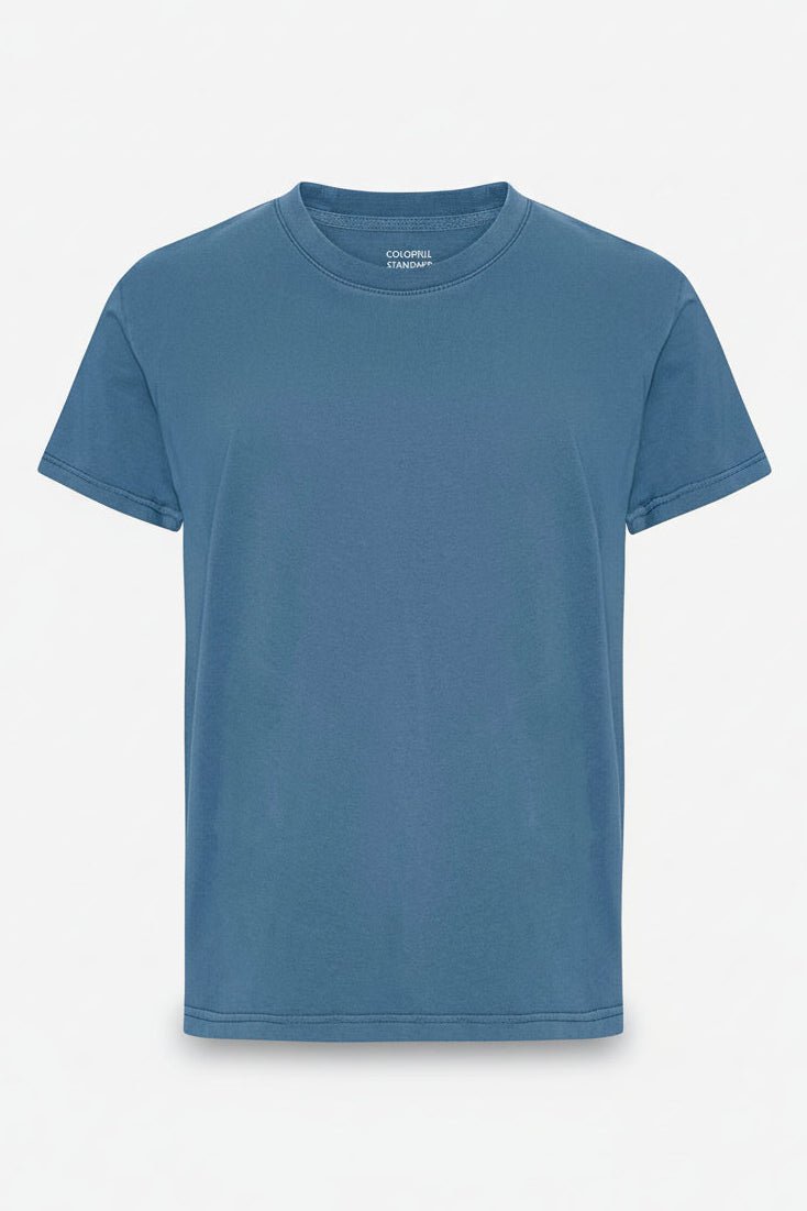 COLORFUL STANDARD - Classic Organic Tee - Faded Indigo - BACKYARD