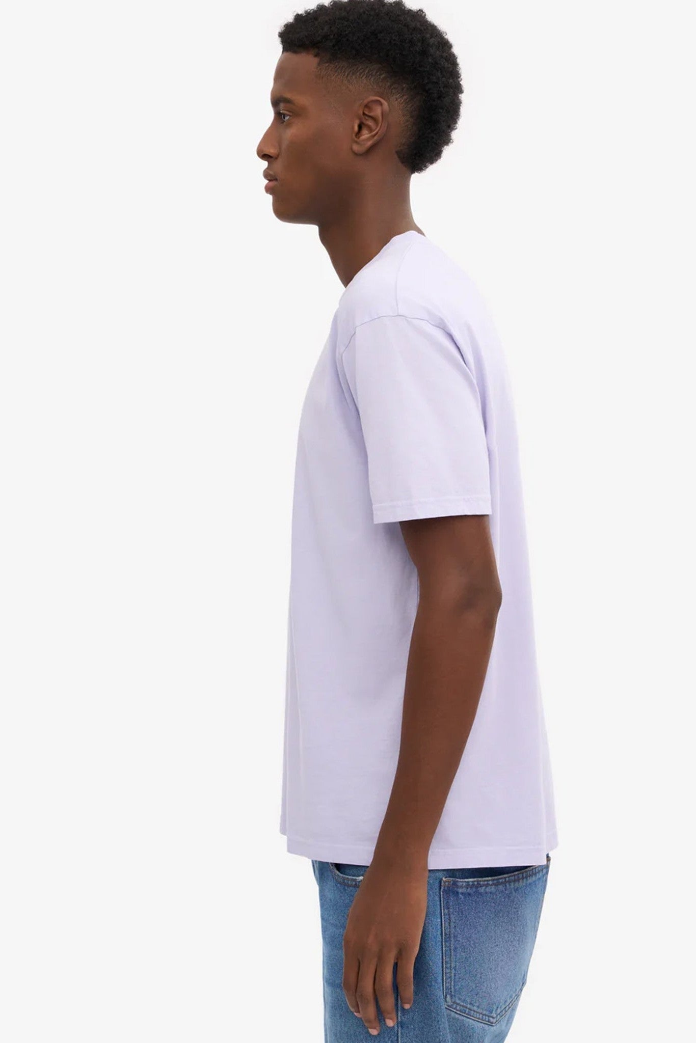 COLORFUL STANDARD - Classic Organic Tee - Soft Lavender - BACKYARD