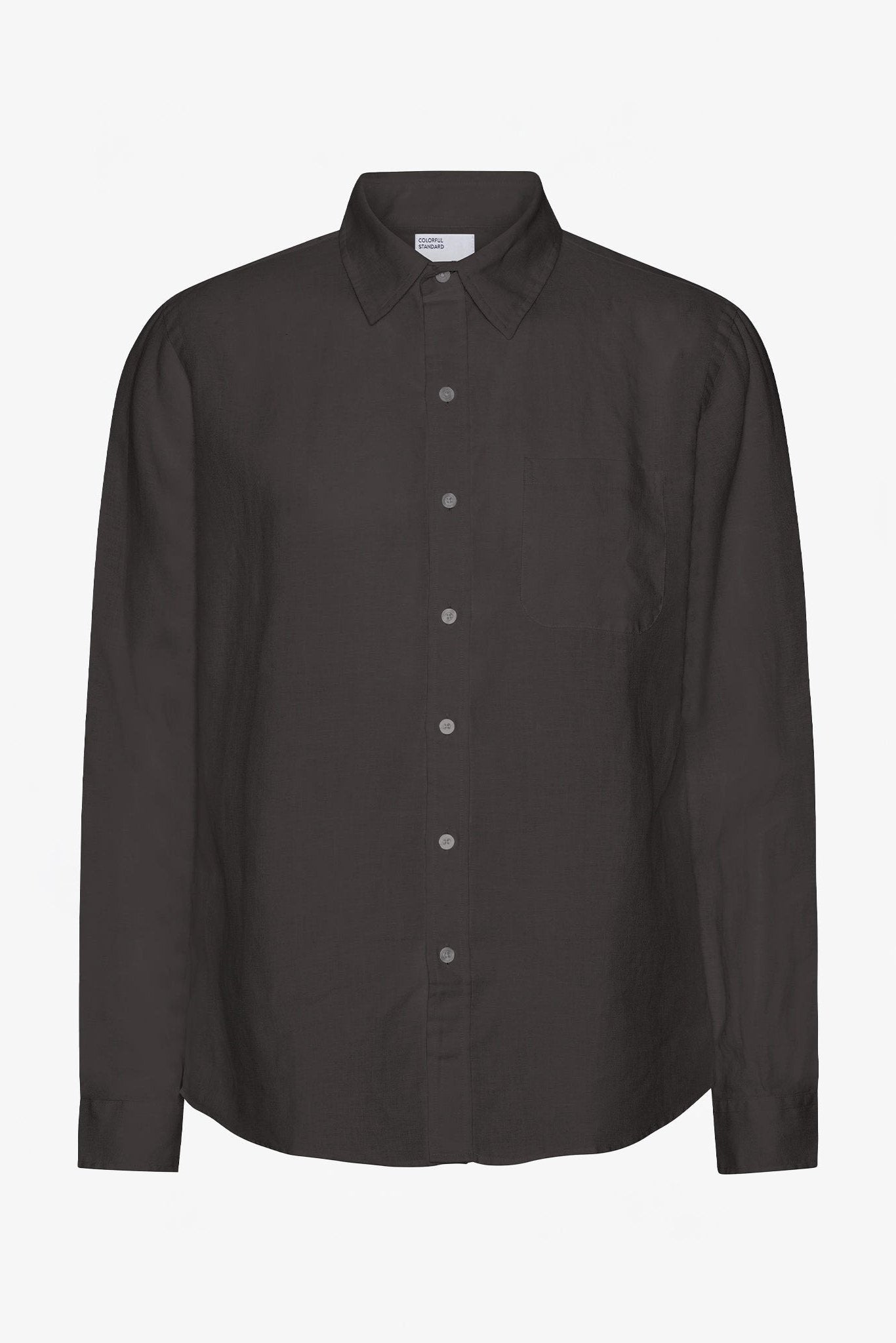 COLORFUL STANDARD - Linen Shirt - Lava Grey - BACKYARD