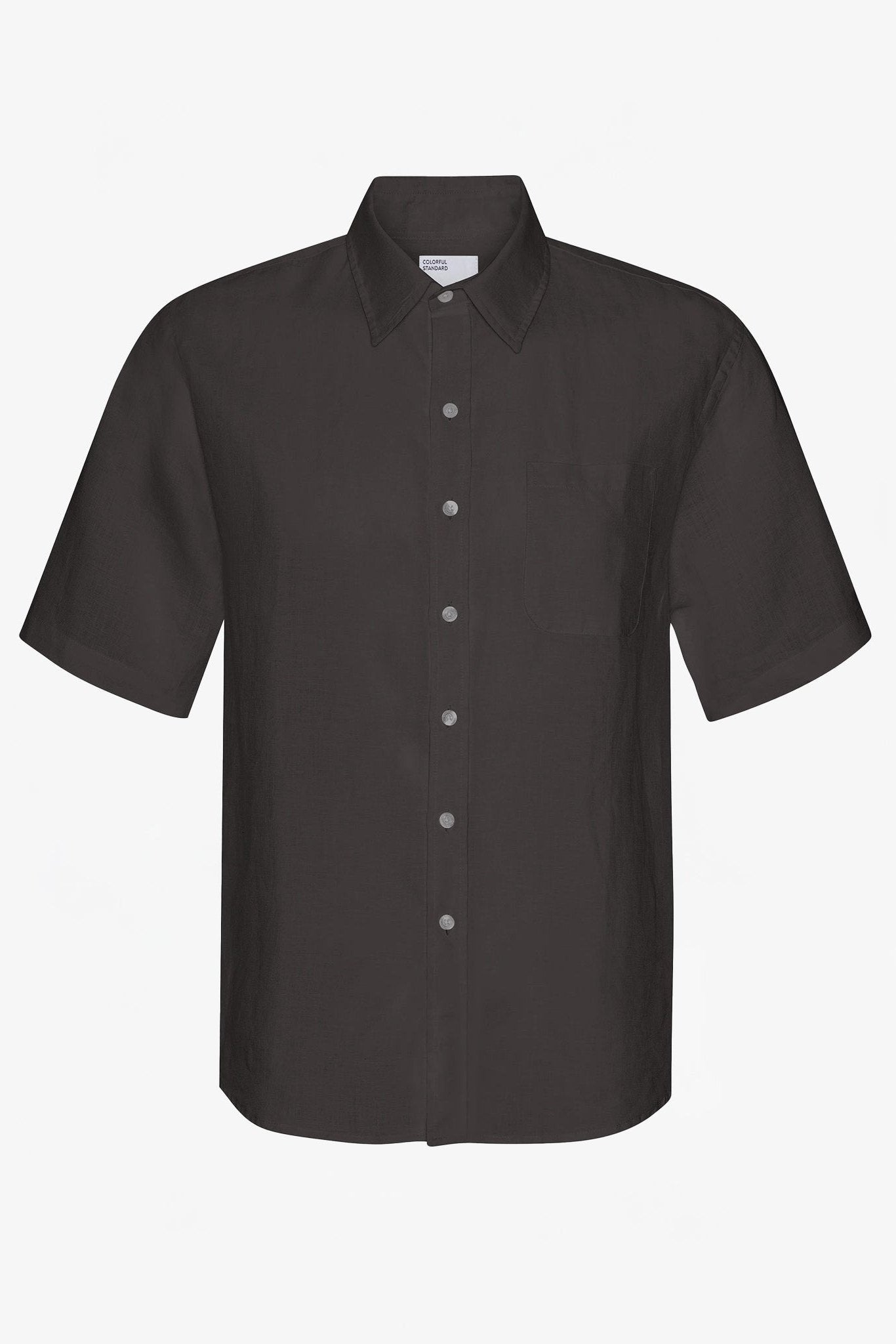 COLORFUL STANDARD - Linen S/S Shirt - Lava Grey - BACKYARD