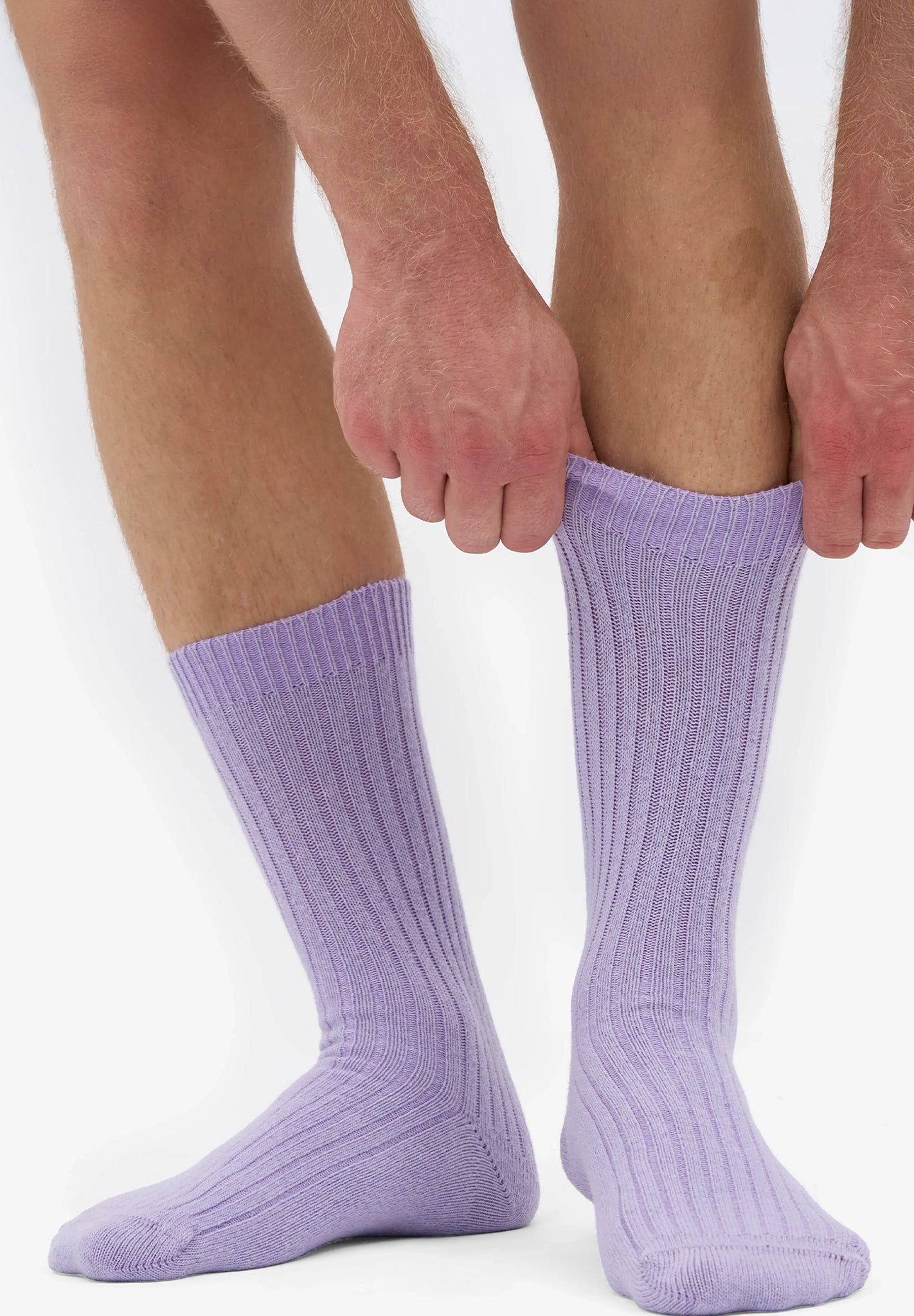 COLORFUL STANDARD - Merino Wool Blend Sock - Soft Lavender - BACKYARD