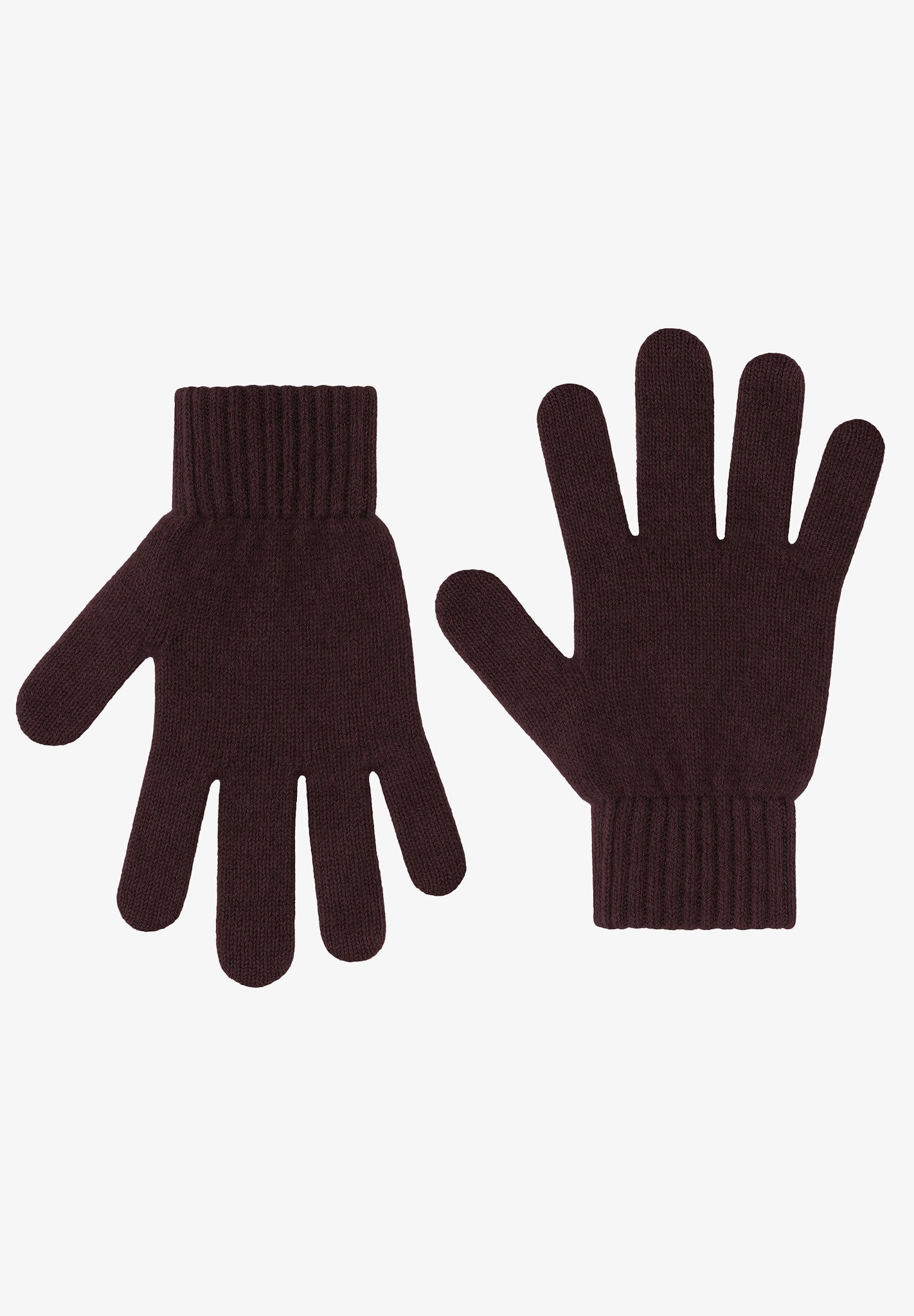COLORFUL STANDARD - Merino Wool Gloves - Oxblood Red - BACKYARD