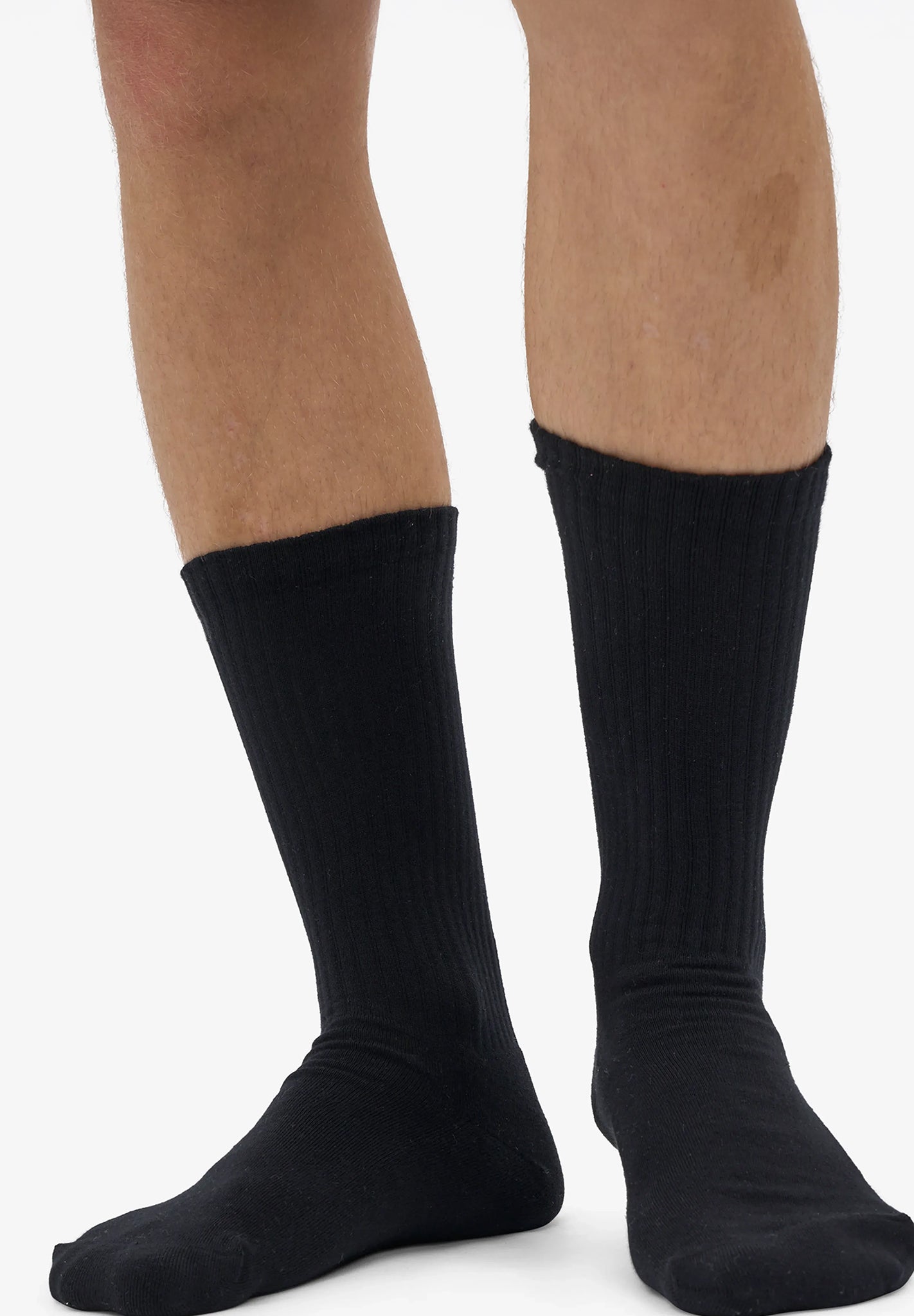 COLORFUL STANDARD - Organic Active Sock - Deep Black - BACKYARD