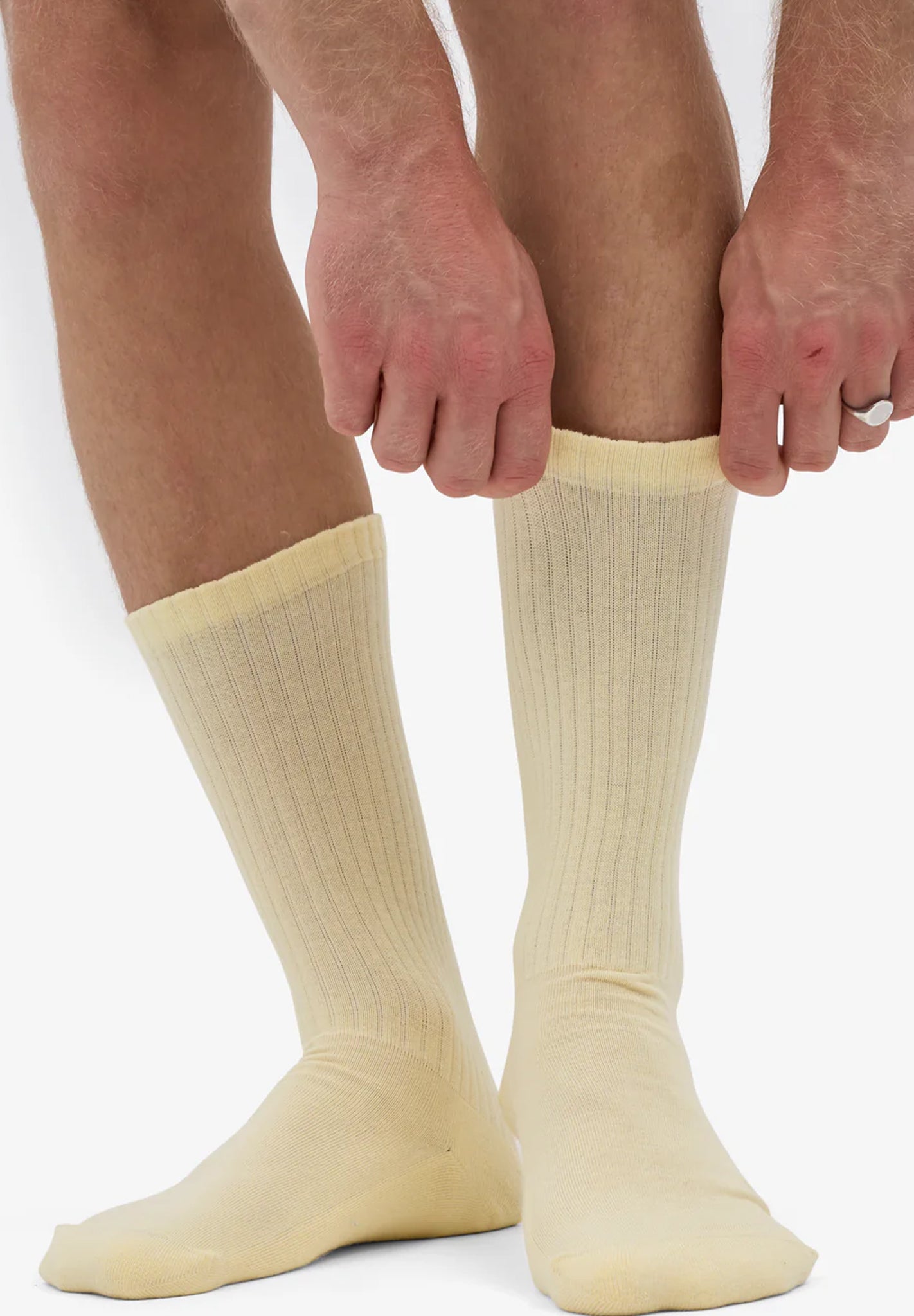 COLORFUL STANDARD - Organic Active Sock - Soft Yellow - BACKYARD