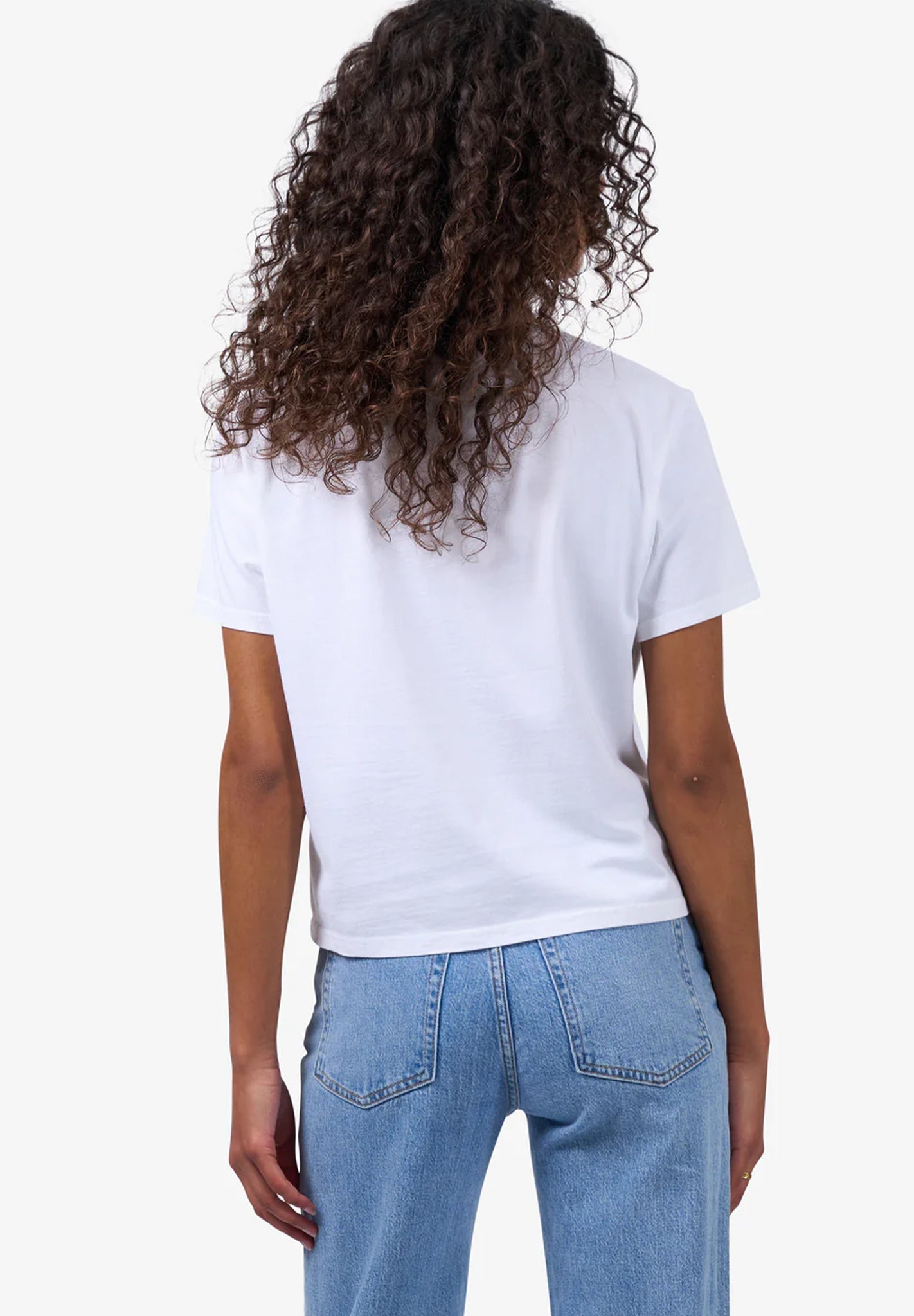 COLORFUL STANDARD - Organic Boxy Crop Tee - Optical White - BACKYARD