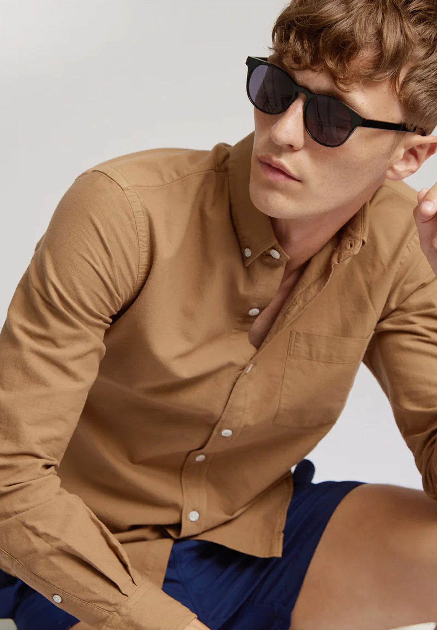 COLORFUL STANDARD-Organic Button Down Shirt - BACKYARD