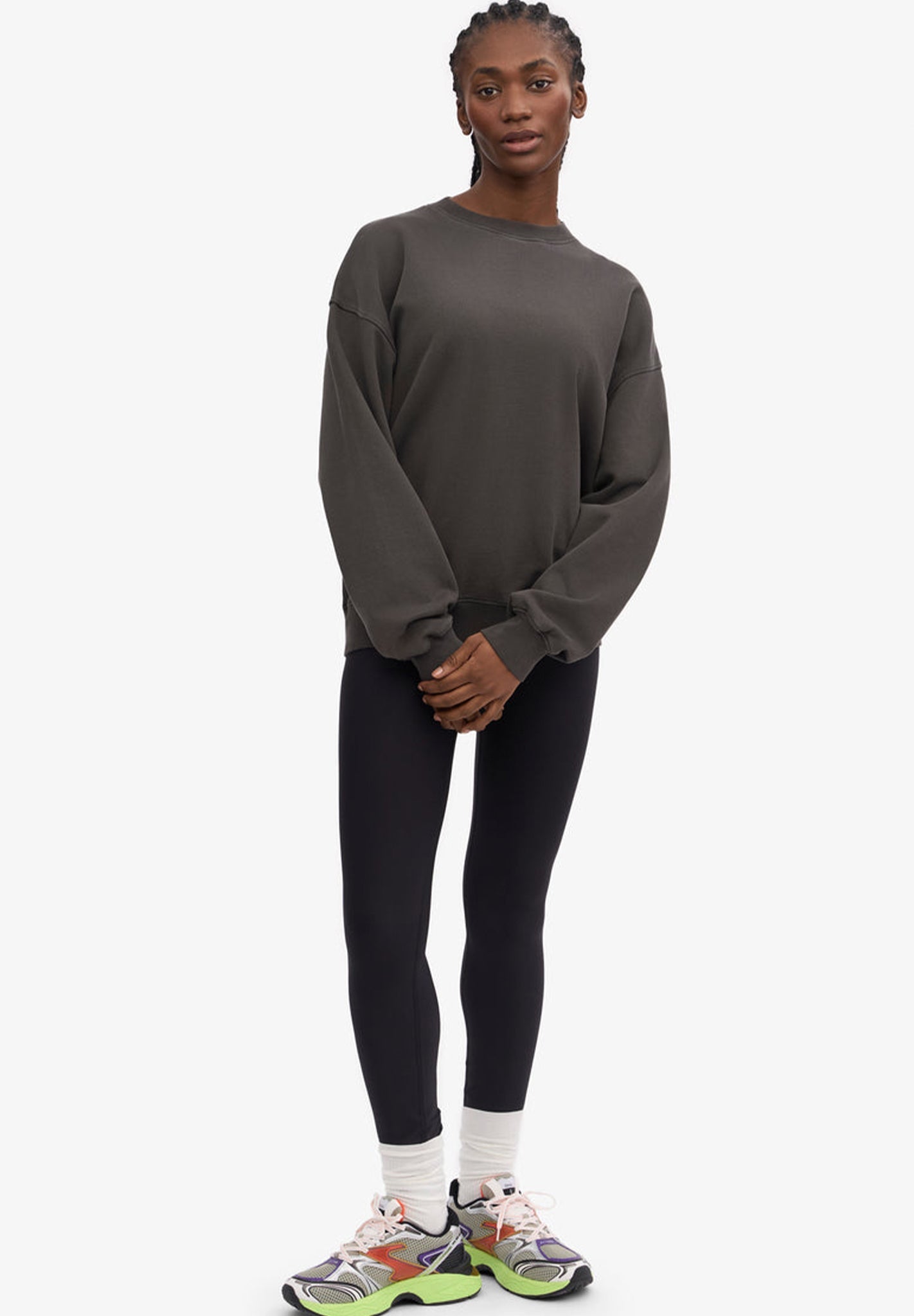 COLORFUL STANDARD - Organic Oversized Crew - Lava Grey - BACKYARD