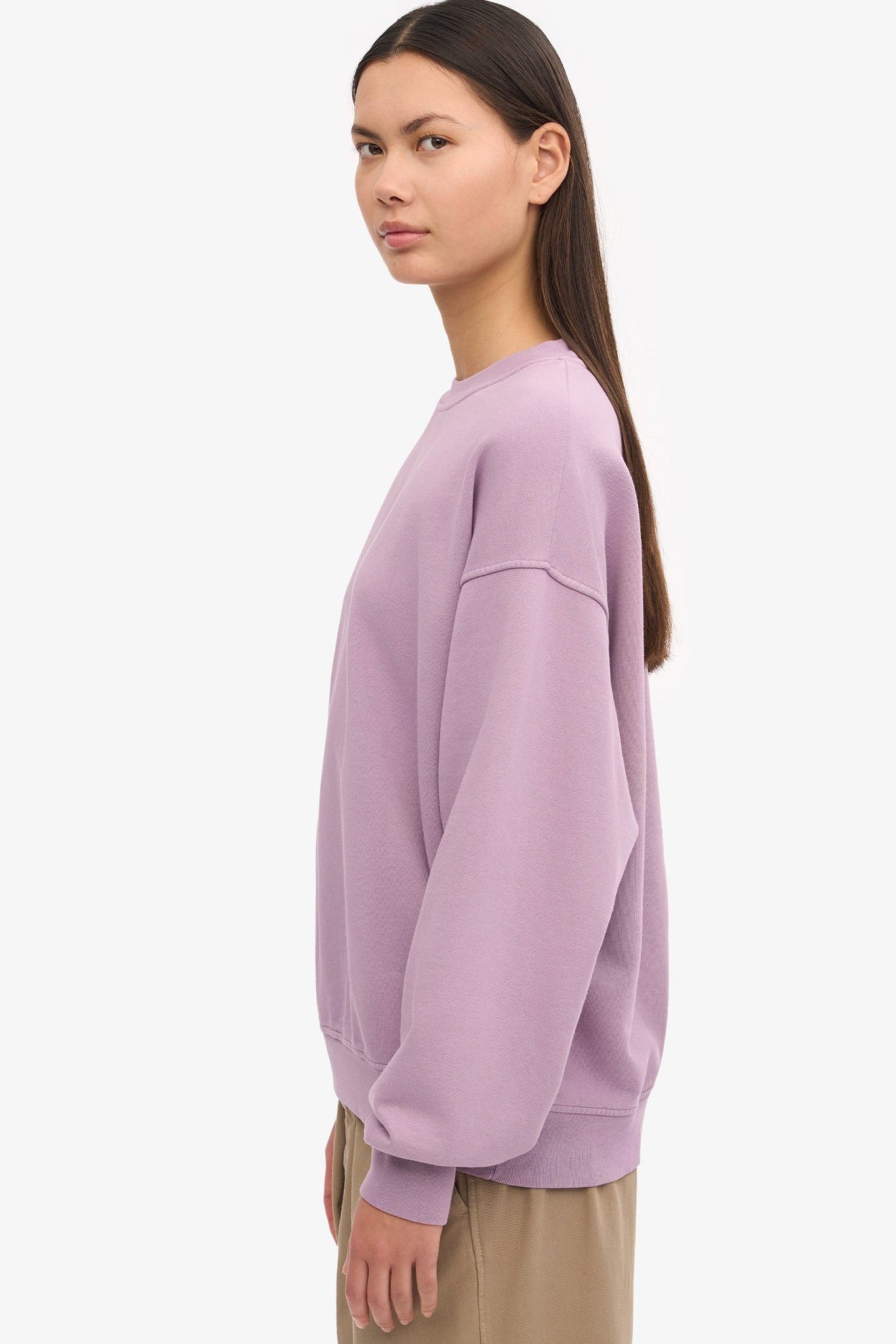 COLORFUL STANDARD - Organic Oversized Crew - Pearly Purple - BACKYARD
