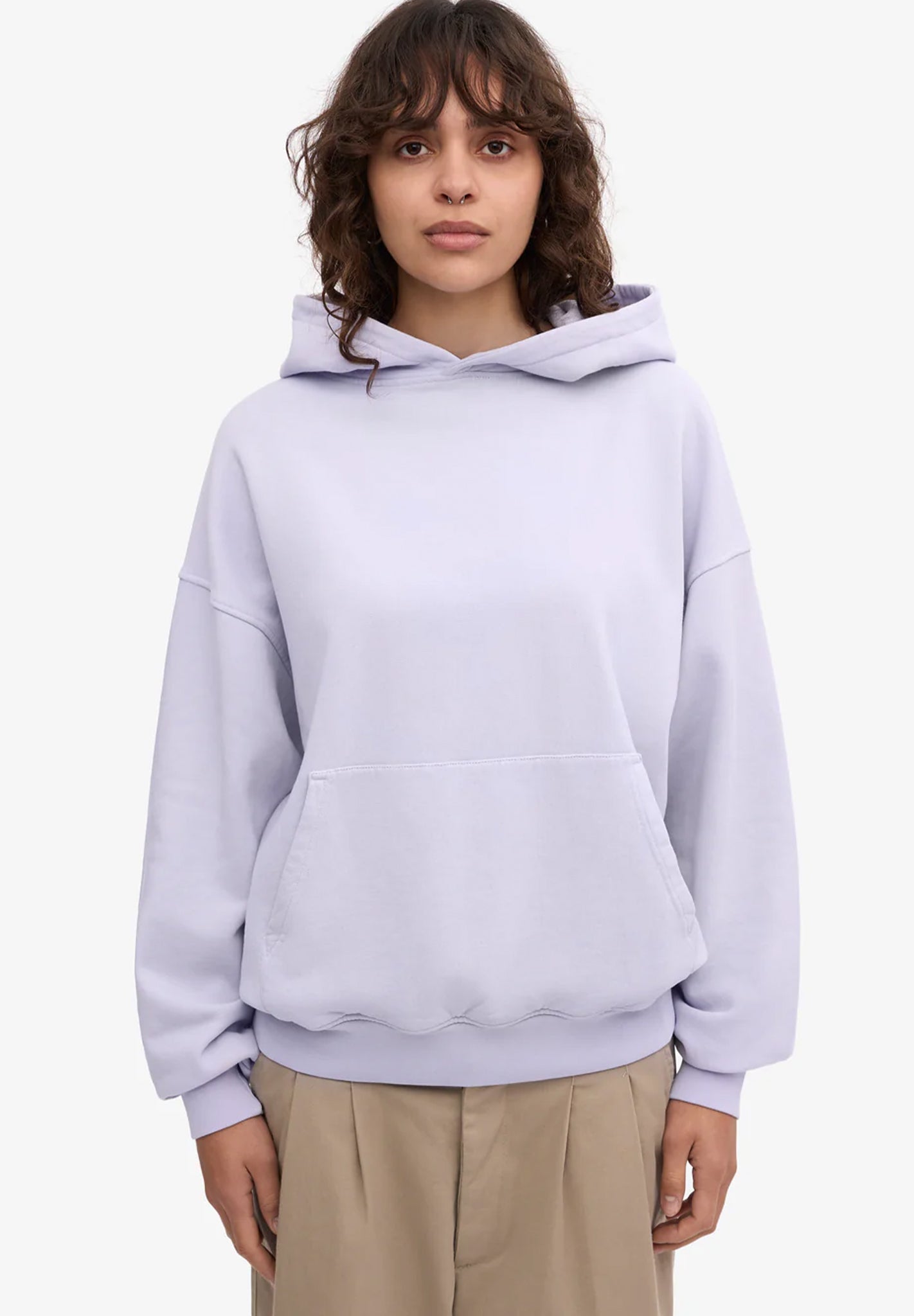 COLORFUL STANDARD - Organic Oversized Hood - Soft Lavender - BACKYARD
