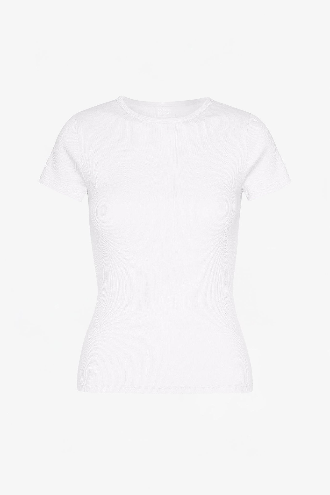 COLORFUL STANDARD - Organic Rib S/S T-Shirt - Optical White - BACKYARD