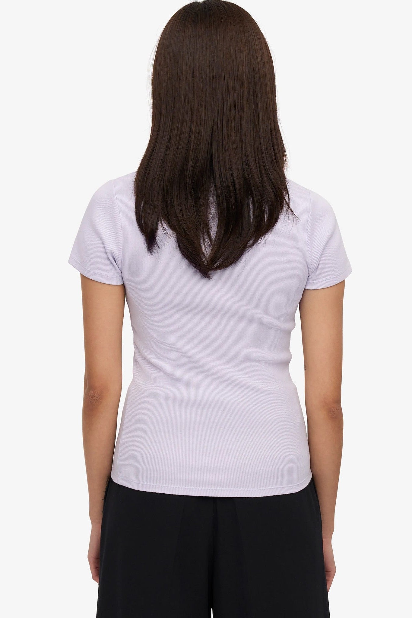 COLORFUL STANDARD - Organic Rib S/S T-Shirt - Soft Lavender - BACKYARD