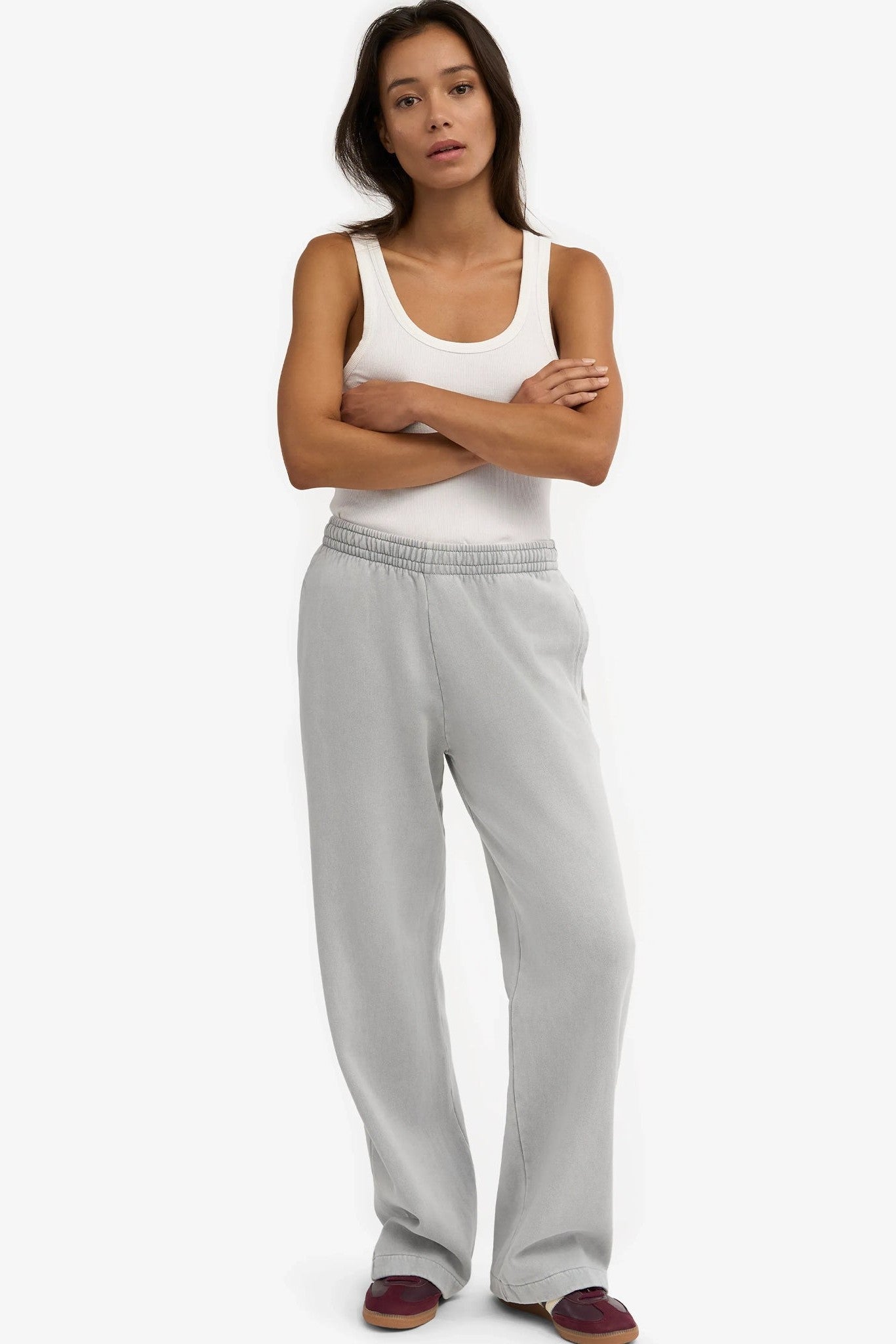 COLORFUL STANDARD - Organic Straight Leg Sweatpants - Faded Grey - BACKYARD