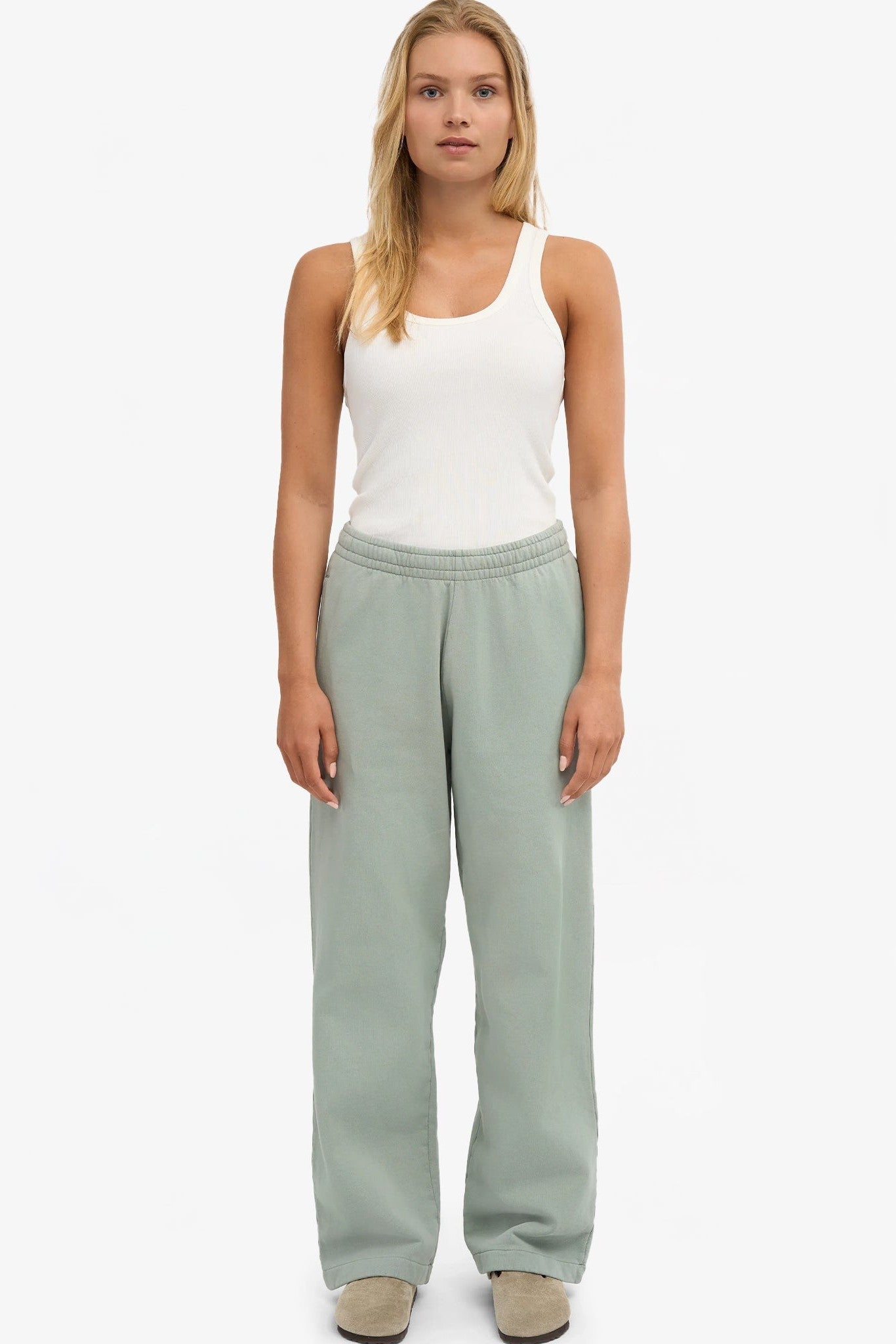 COLORFUL STANDARD - Organic Straight Leg Sweatpants - Steel Blue - BACKYARD