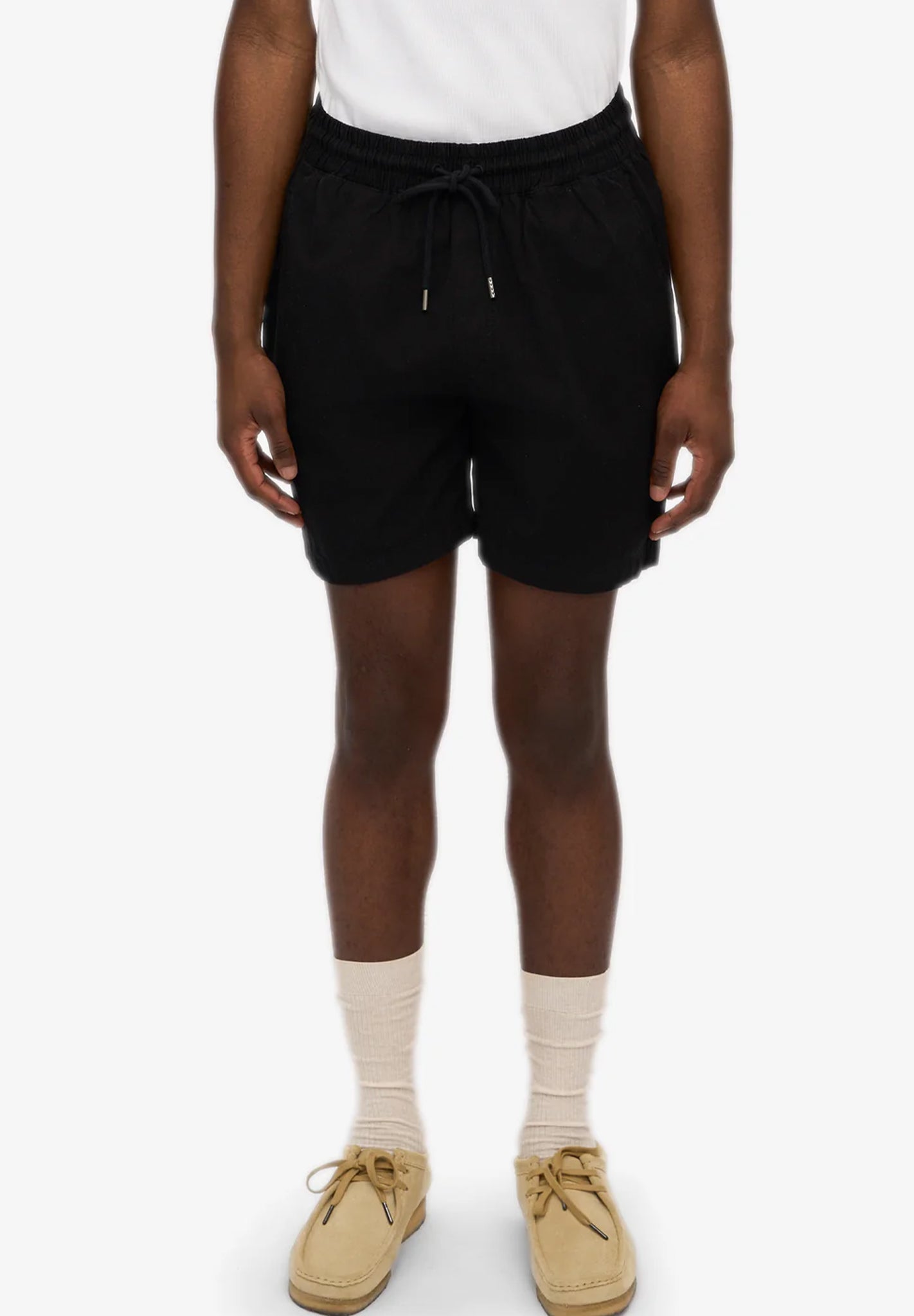 COLORFUL STANDARD - Organic Twill Shorts - Deep Black - BACKYARD