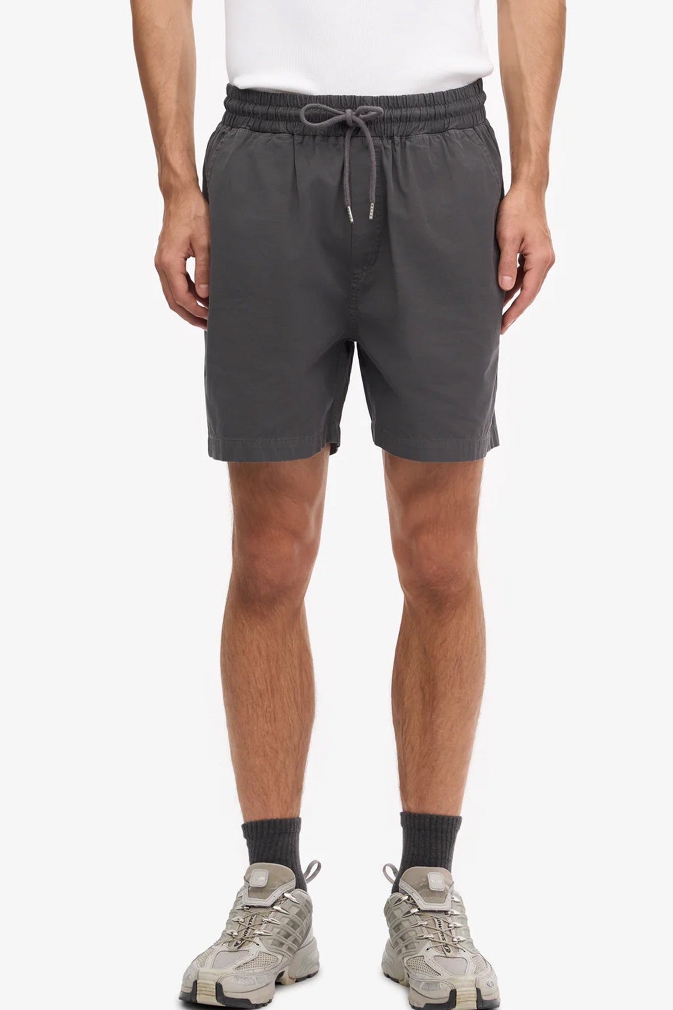 COLORFUL STANDARD - Organic Twill Shorts - Lava Grey - BACKYARD