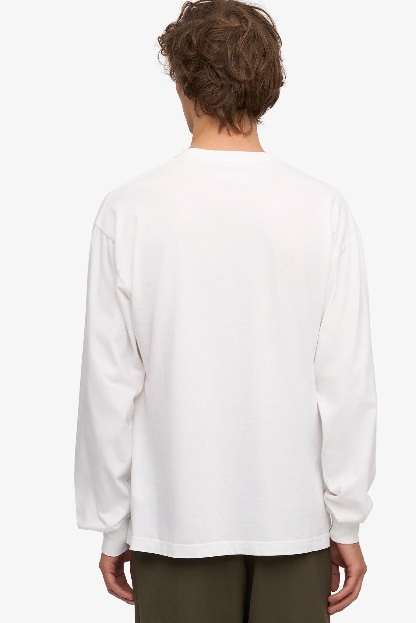 COLORFUL STANDARD - Oversized Organic L/S T-Shirt - Optical White - BACKYARD
