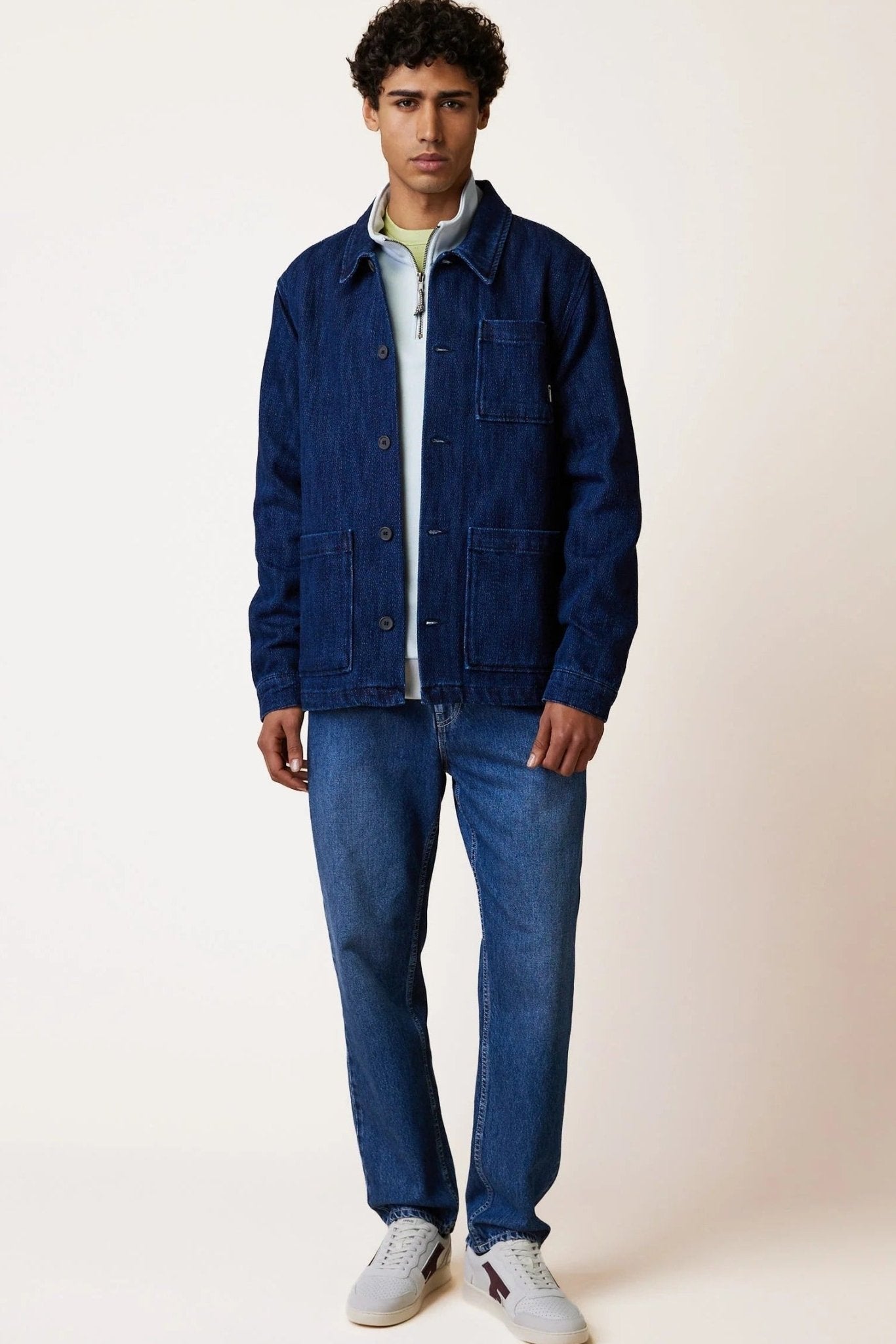 FAGUO-Lorge Outerwear Woven-Blue Foncé-BACKYARD