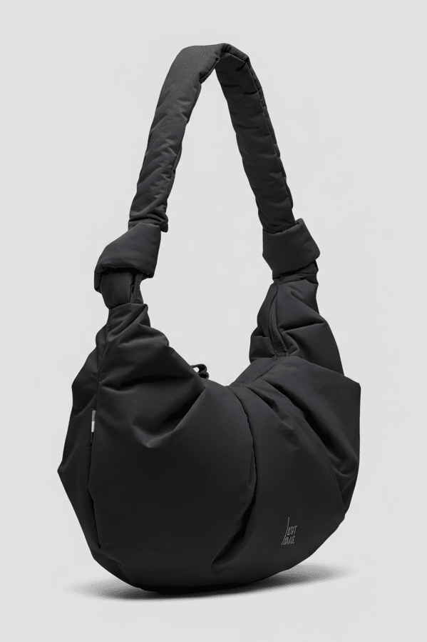 GOT BAG - Pleat Moon Bag Large - Black - BACKYARD
