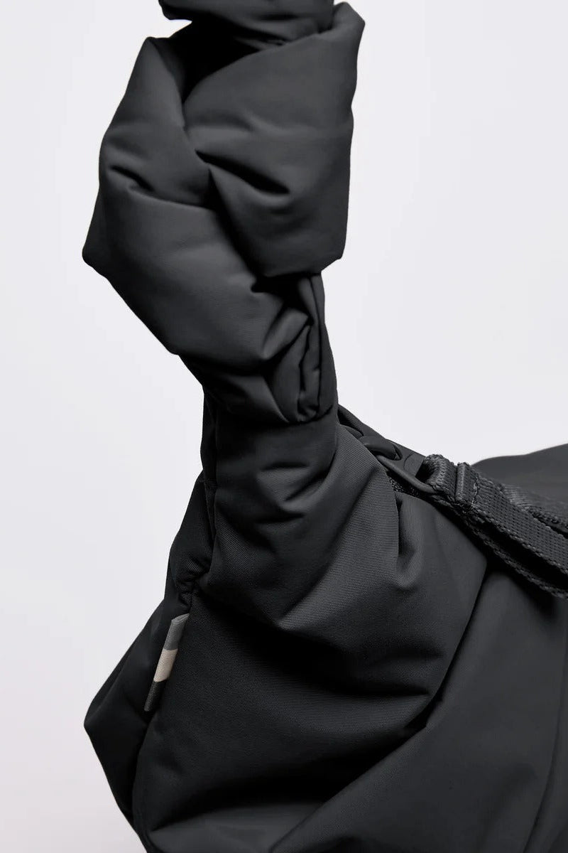 GOT BAG-Pleat Moon Bag Small-Black-BACKYARD