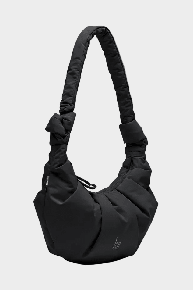 GOT BAG-Pleat Moon Bag Small-Black-BACKYARD