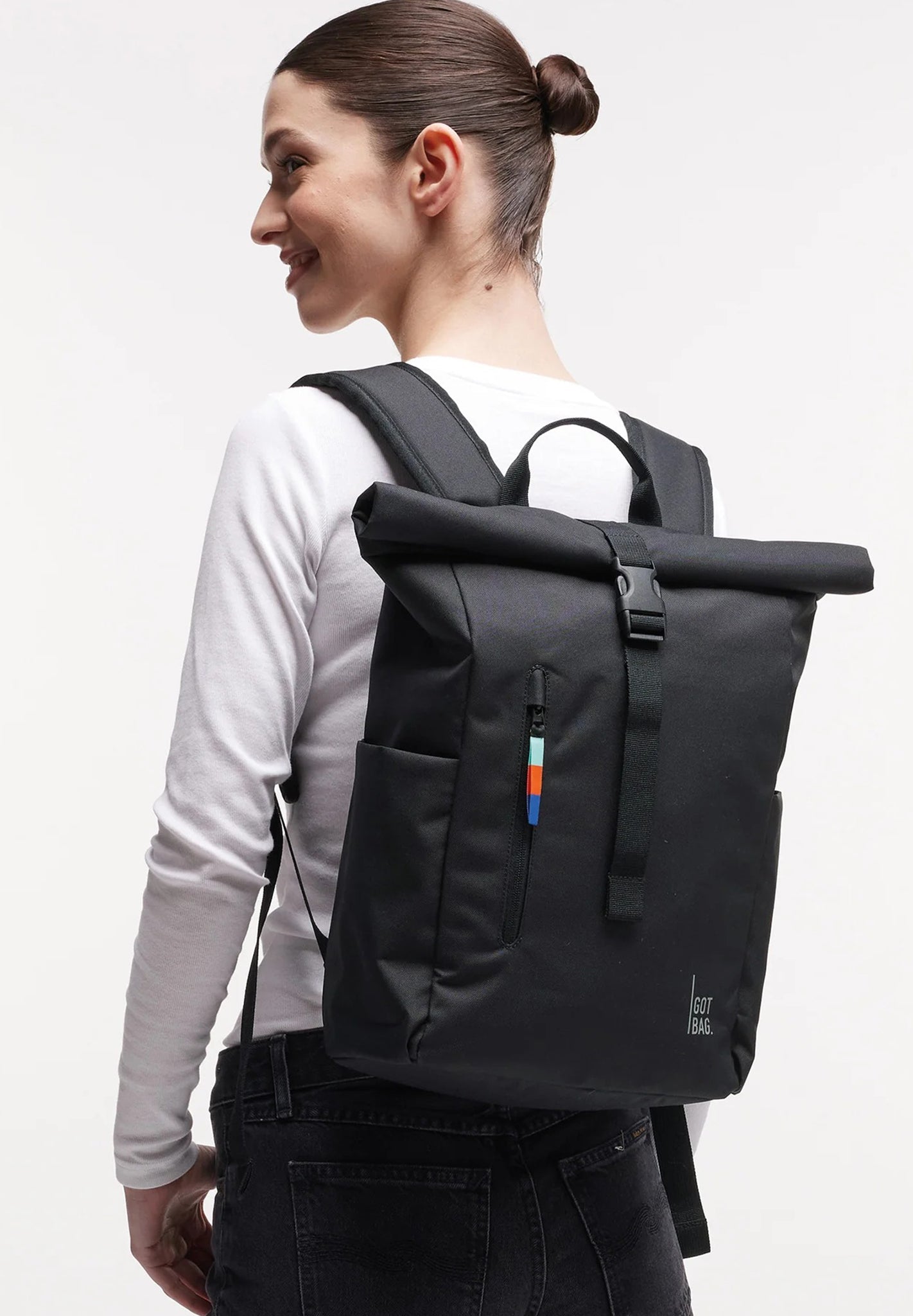 GOT BAG - Rolltop Easy Small - Black - BACKYARD