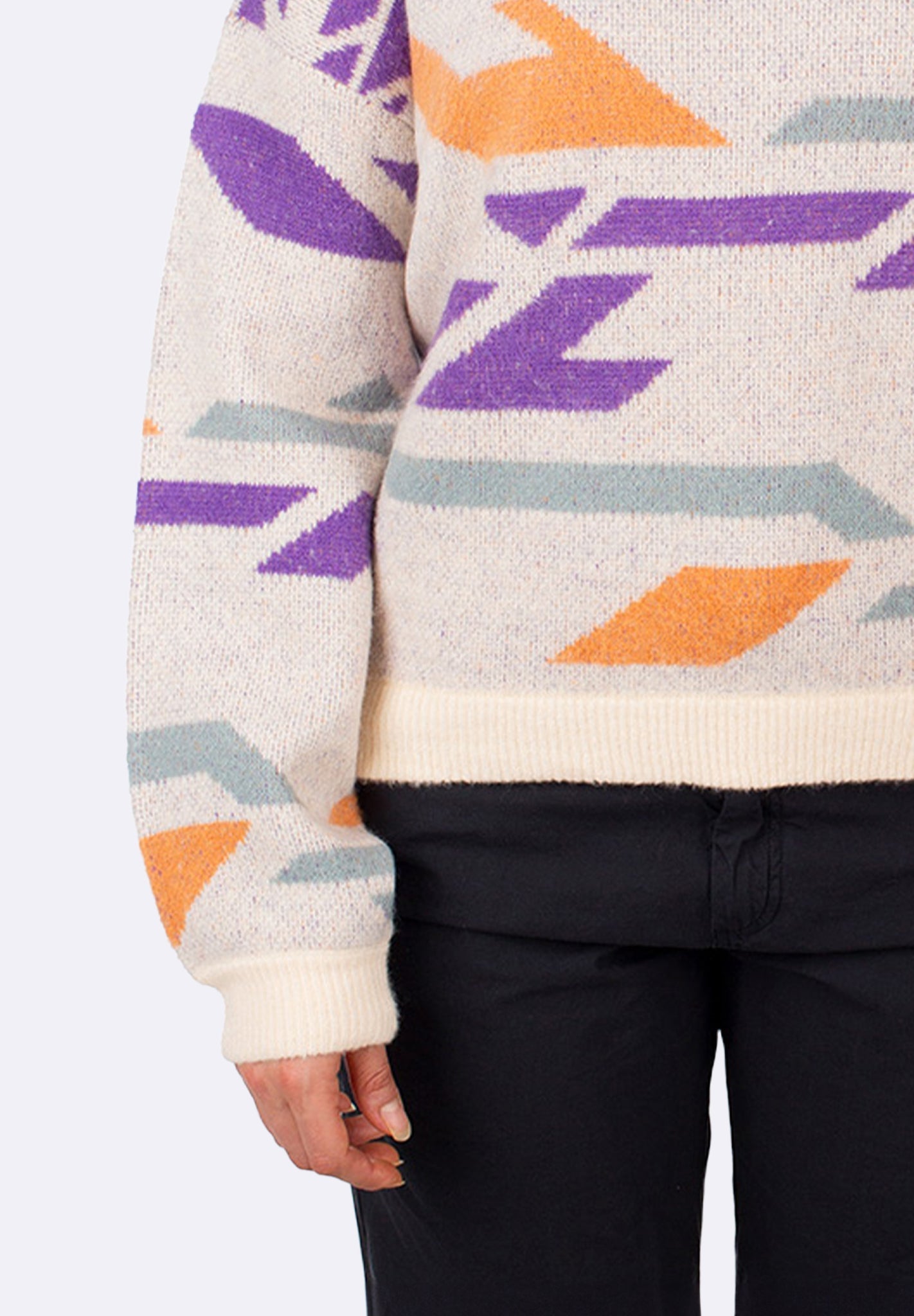 IRIEDAILY - Boxy Fluff Knit - Chalk - BACKYARD