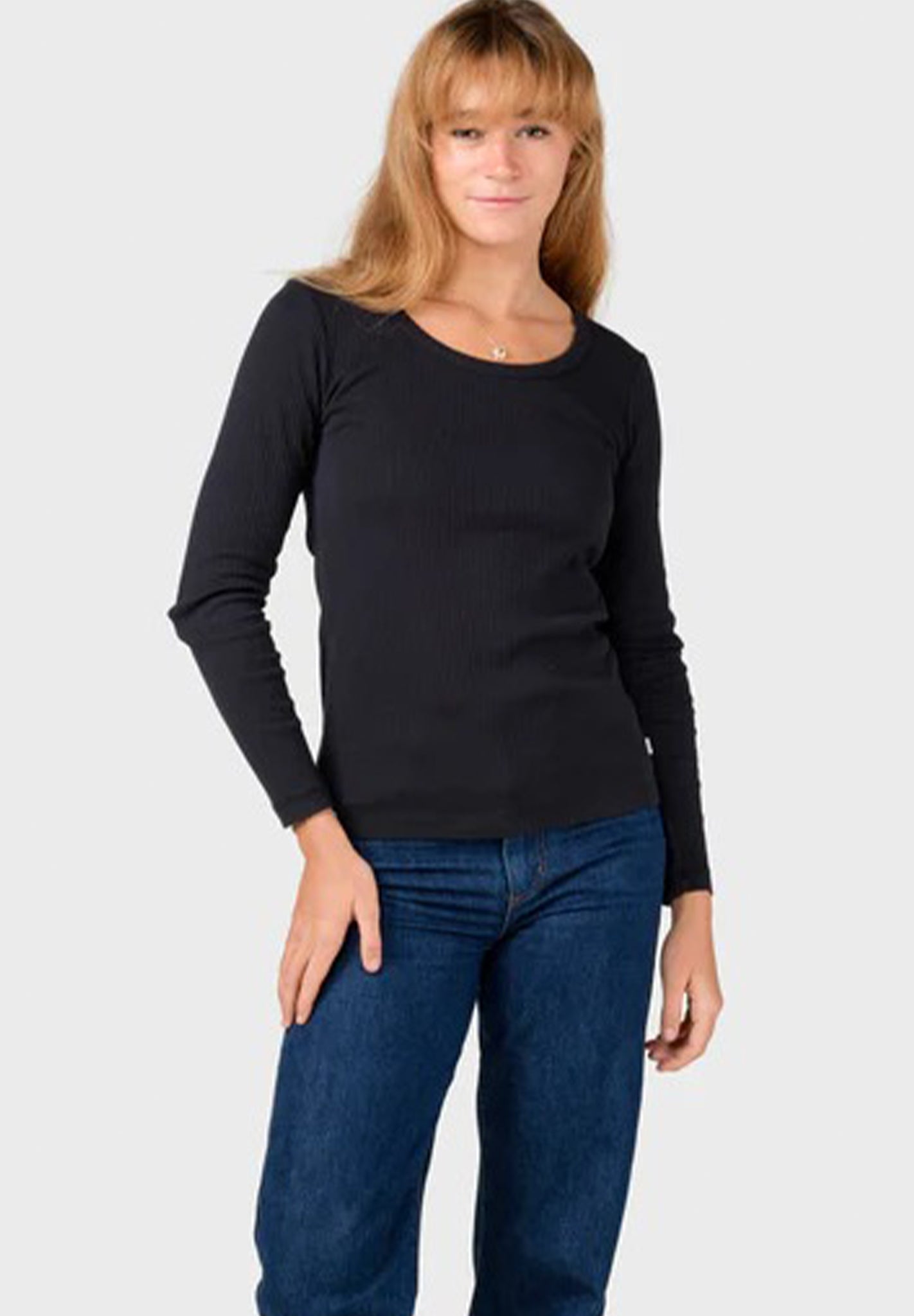 KLITMOLLER COLLECTIVE - L/S Rib Tee - Black - BACKYARD