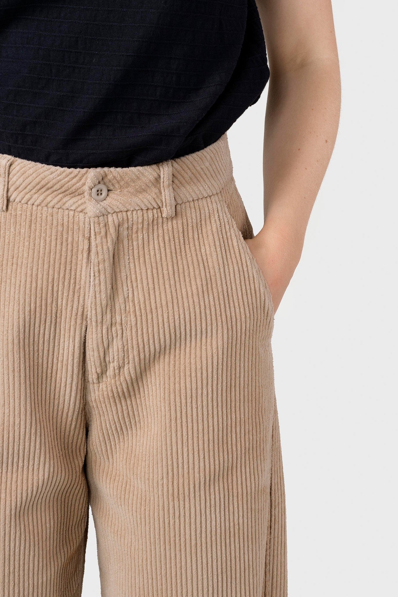 KLITMOLLER COLLECTIVE - Lydia Jumbo Corduroy Pants - Sand - BACKYARD