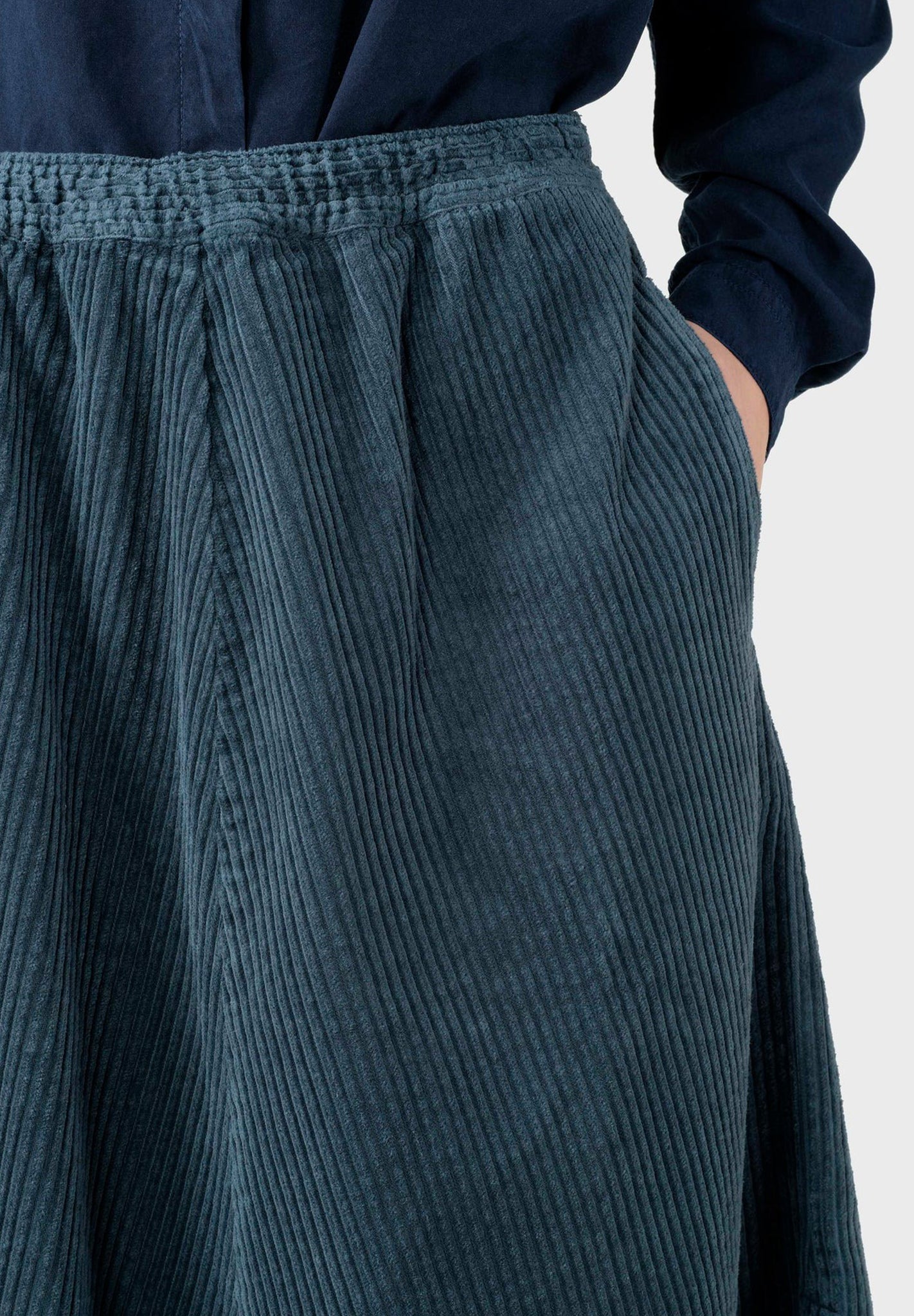 KLITMOLLER COLLECTIVE - Ramona Cord Skirt - Moss Green - BACKYARD