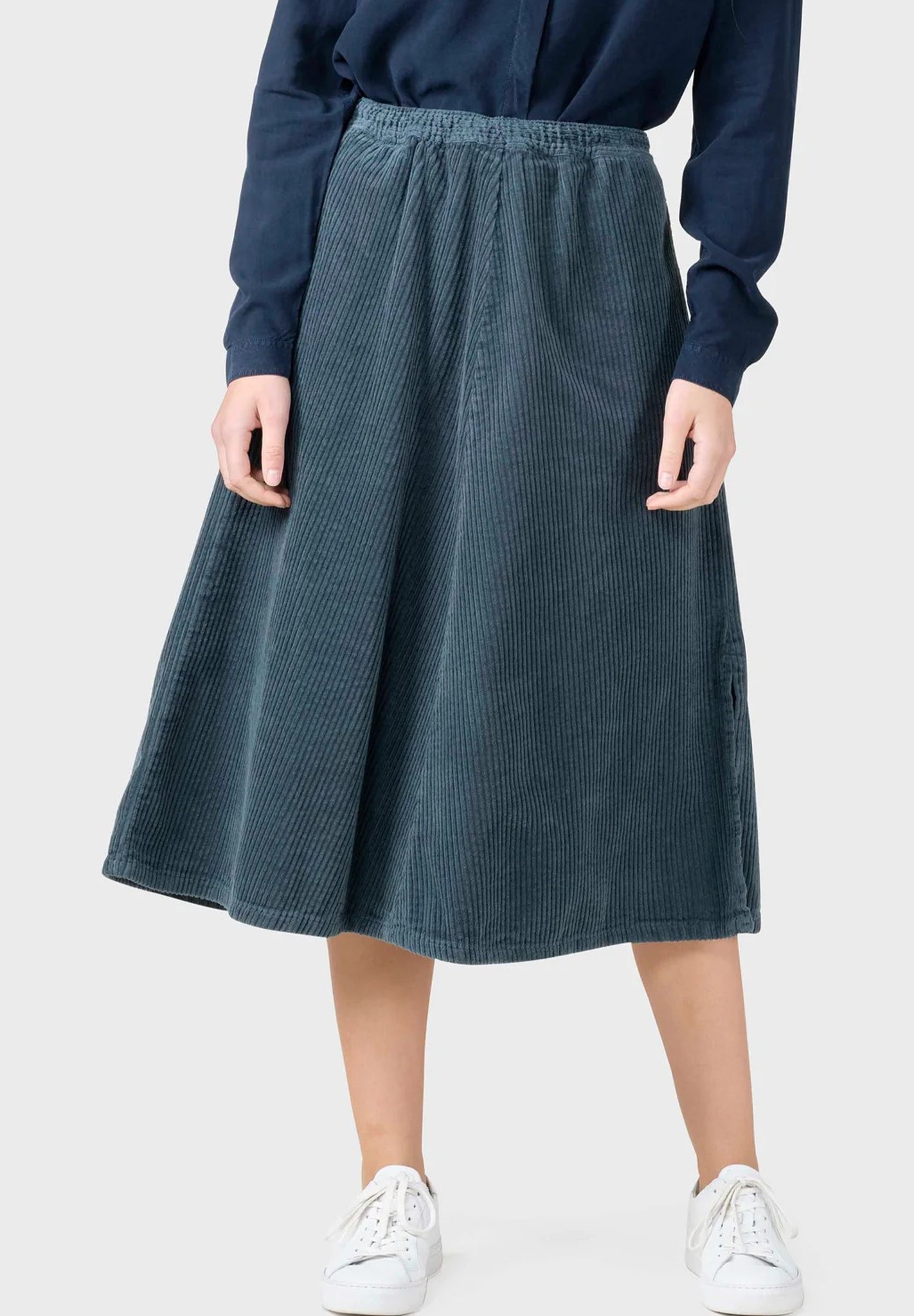 KLITMOLLER COLLECTIVE - Ramona Cord Skirt - Moss Green - BACKYARD