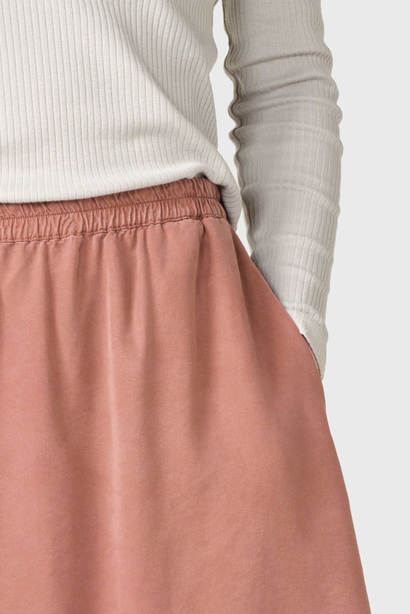 KLITMOLLER COLLECTIVE - Ramona Short Skirt - Burnt Sienna - BACKYARD