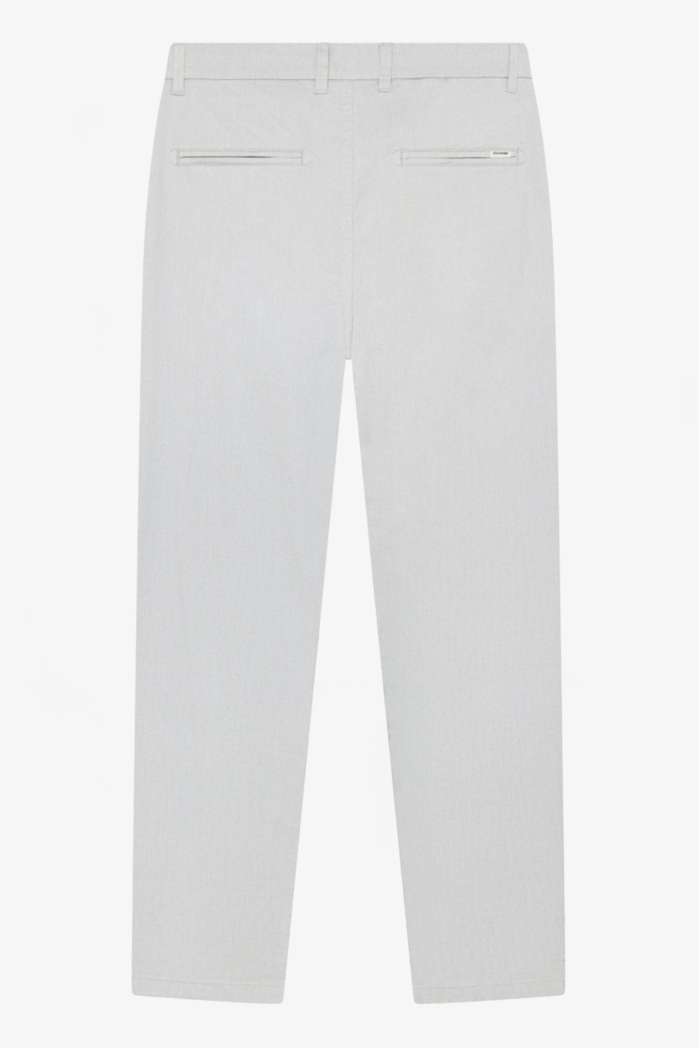 KNOWLEDGE COTTON - Chuck Regular Twill Pants - Ultimate Grey - BACKYARD