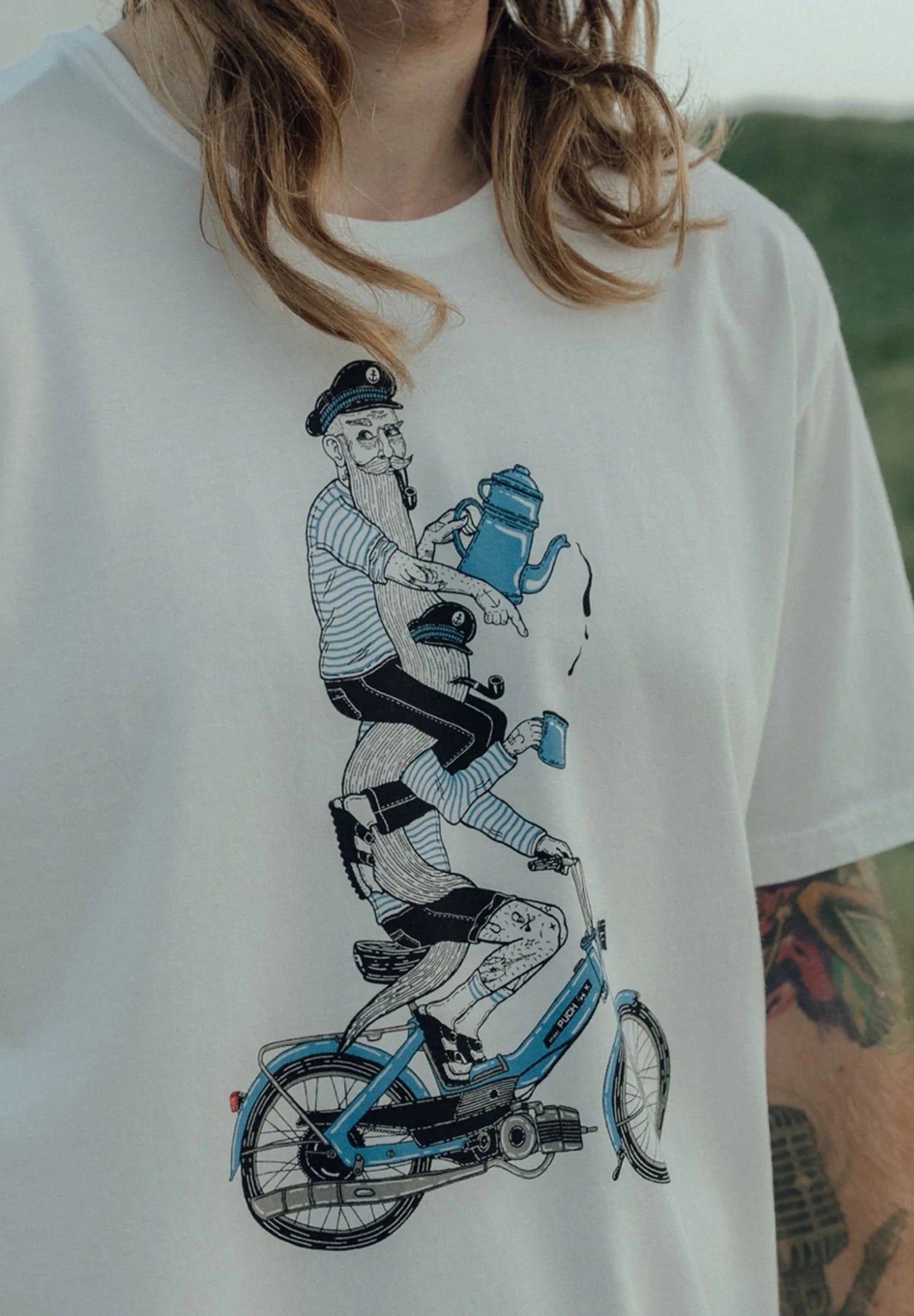 LAKOR - Hitching A Ride T-Shirt - Starwhite - BACKYARD