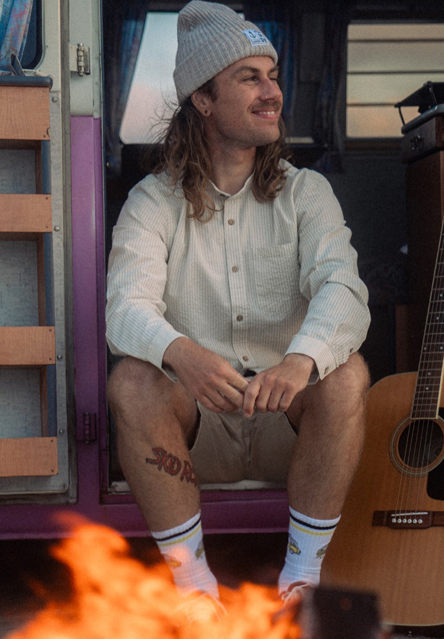 LAKOR - Linus Light Shirt - Offwhite - BACKYARD