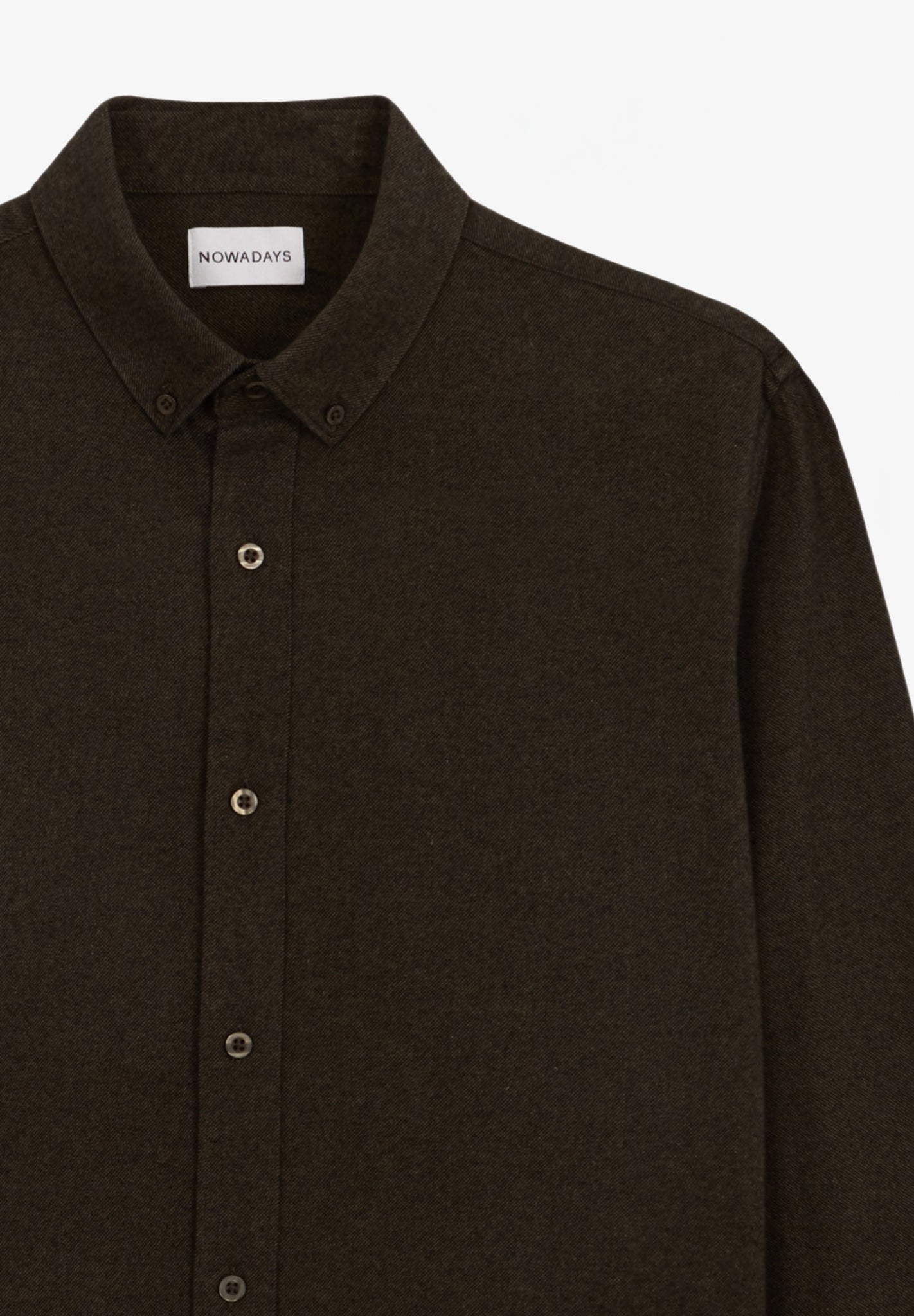NOWADAYS - Modern Brushed Twill Shirt - Kalamata - BACKYARD
