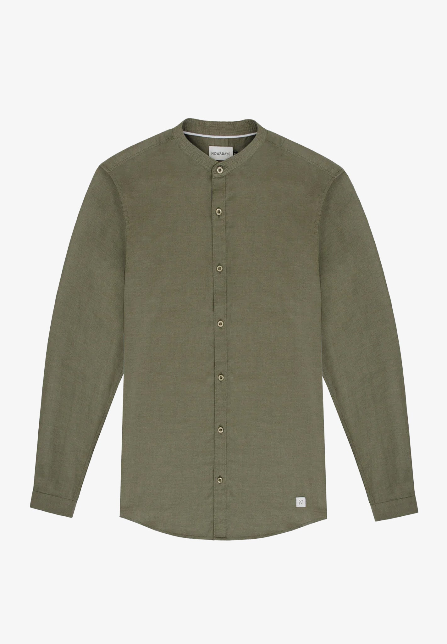 NOWADAYS - Oxford Melange Shirt - Mineral Green - BACKYARD