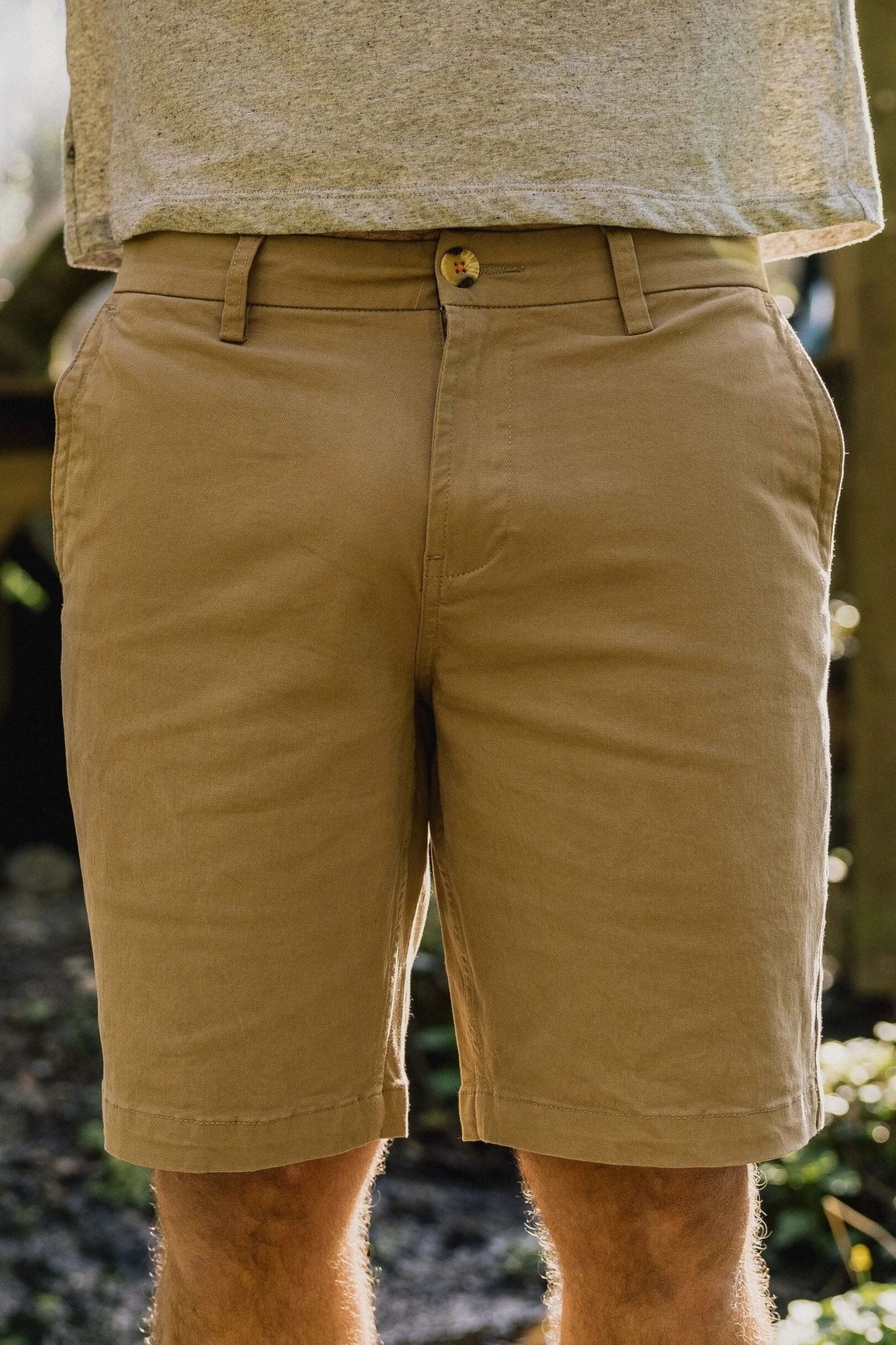 PASSENGER - 365 Organic Cotton Shorts 2.0 - Chinchilla Brown - BACKYARD