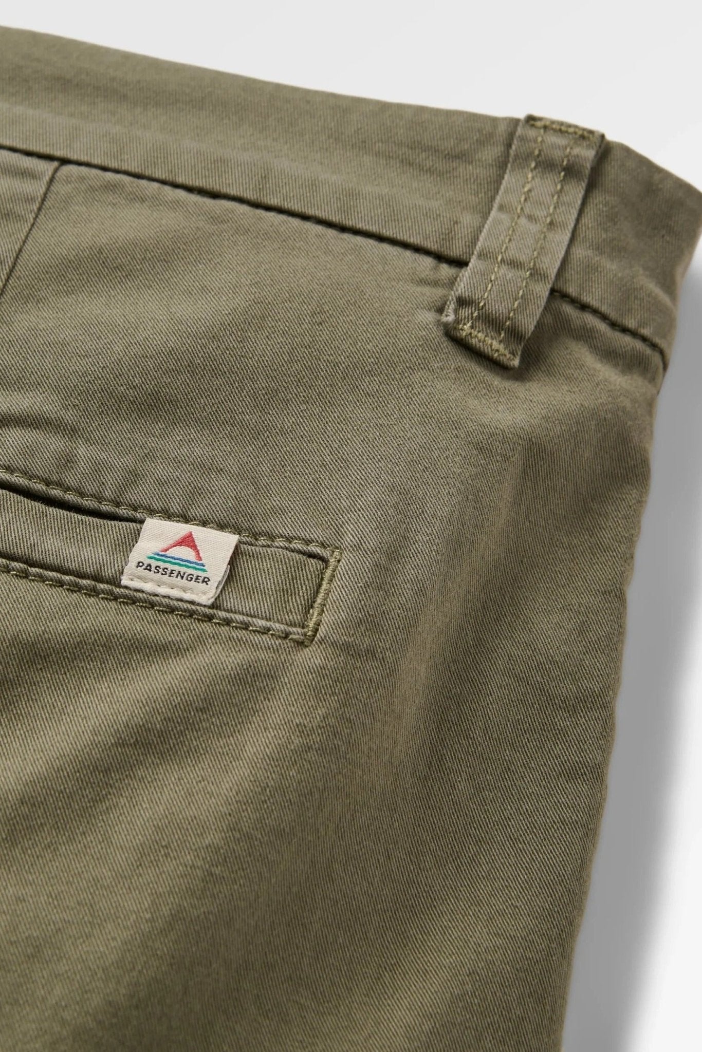 PASSENGER - 365 Organic Cotton Shorts 2.0 - Dusty Olive - BACKYARD