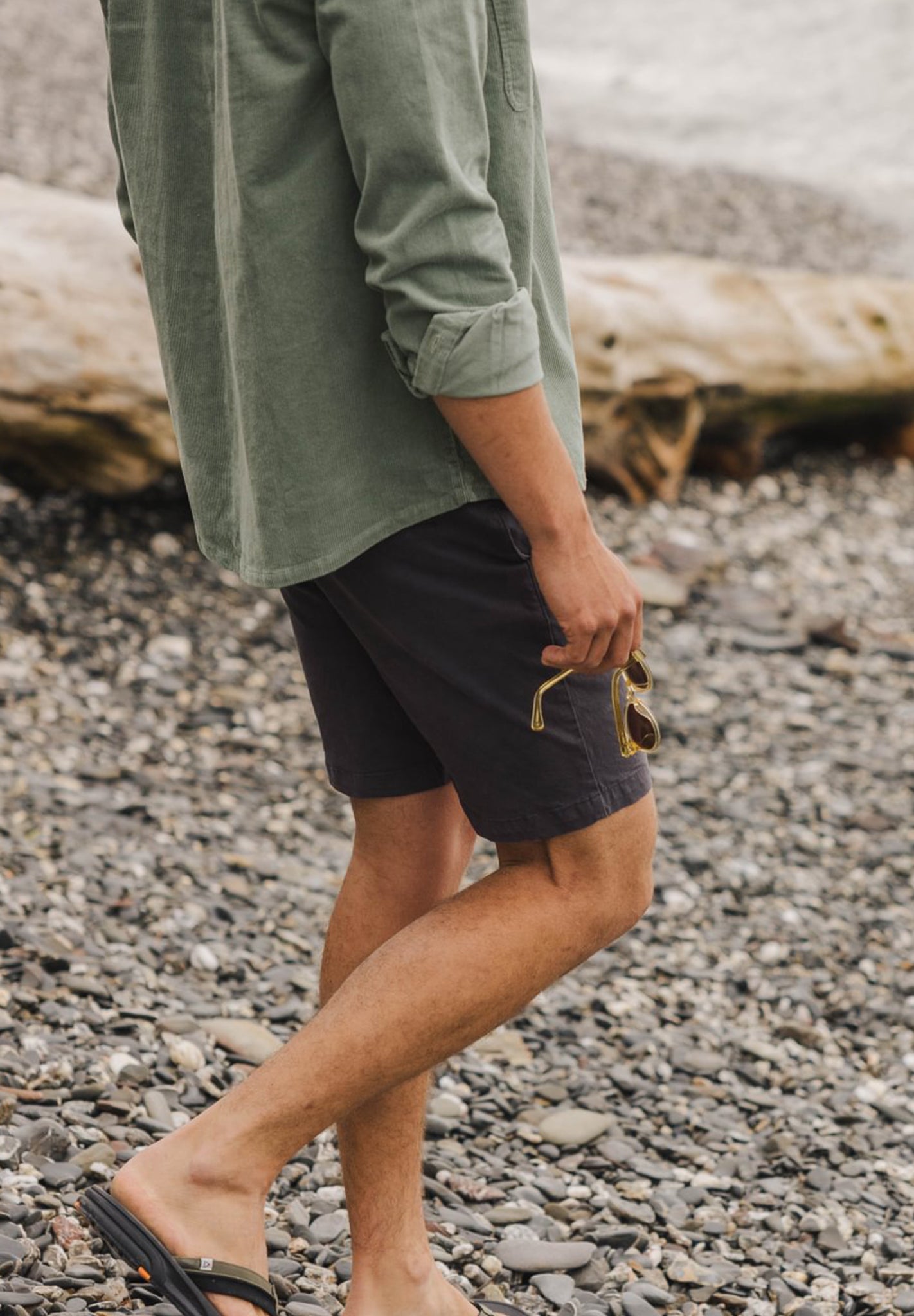 PASSENGER - 365 Organic Cotton Shorts - Charcoal - BACKYARD