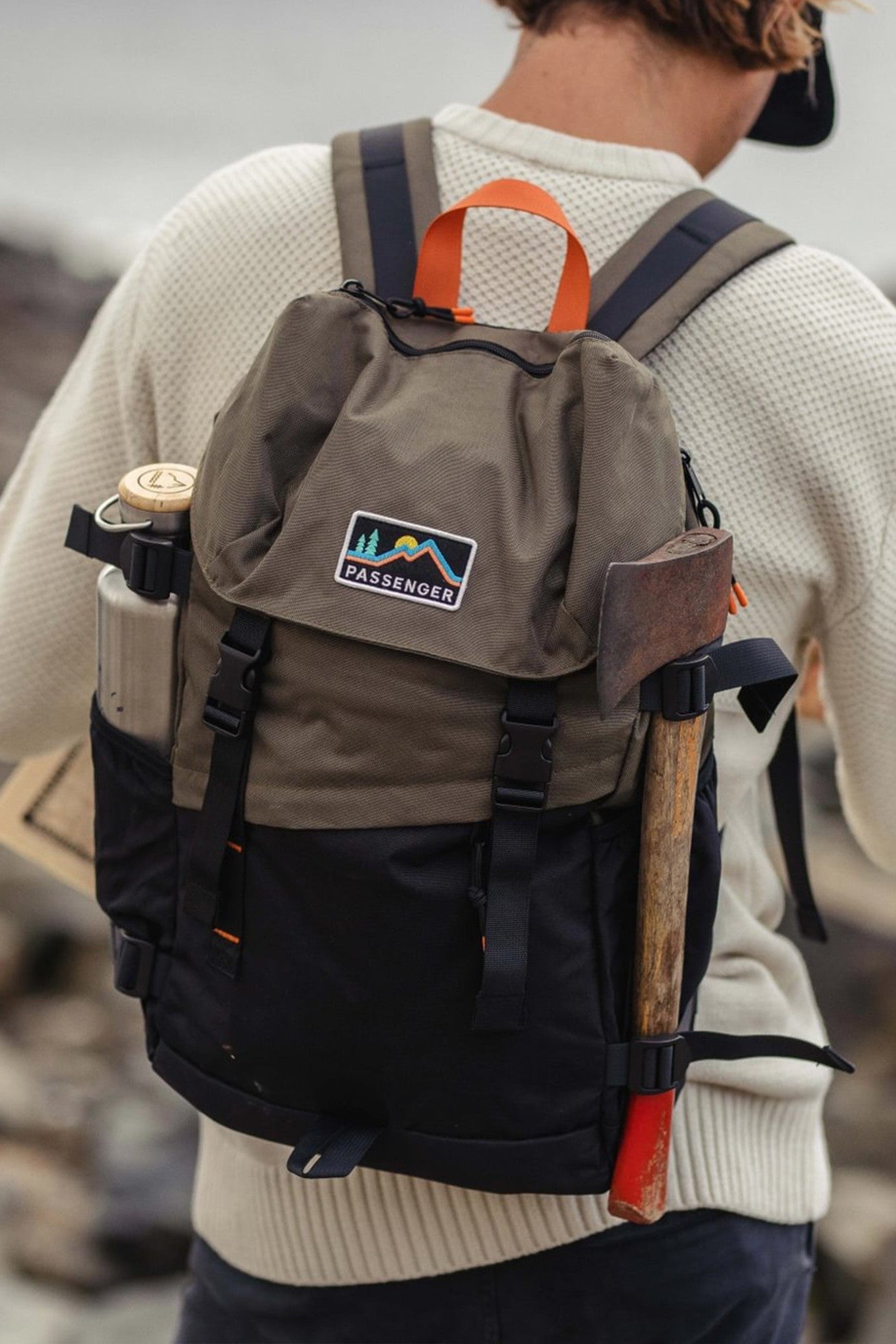 PASSENGER - Boondocker Recycled 26L Backpack - Black Khaki - BACKYARD