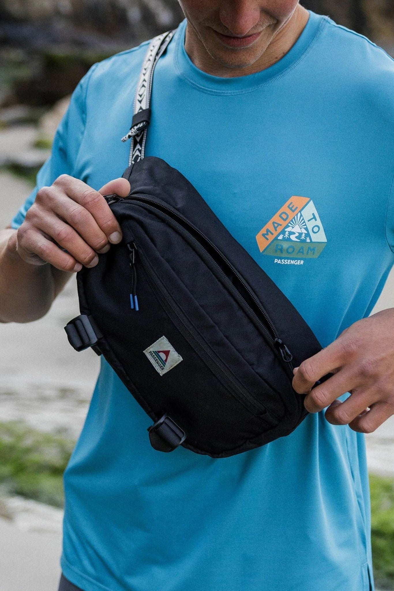 PASSENGER - Boondocker Recycled Hip Pack - Black - BACKYARD