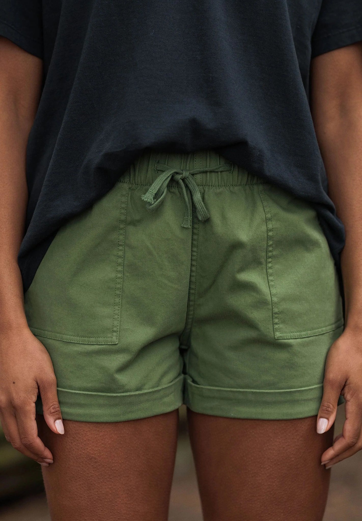 PASSENGER - Carriso Organic Cotton Shorts - Vineyard Green - BACKYARD
