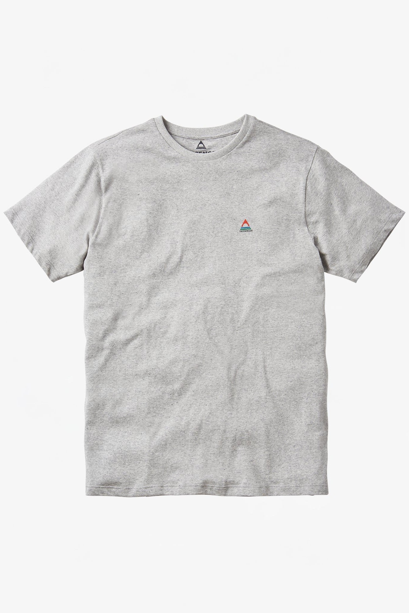 PASSENGER - Classic Logo Recycled Cotton T-Shirt - Mid Grey Marl - BACKYARD