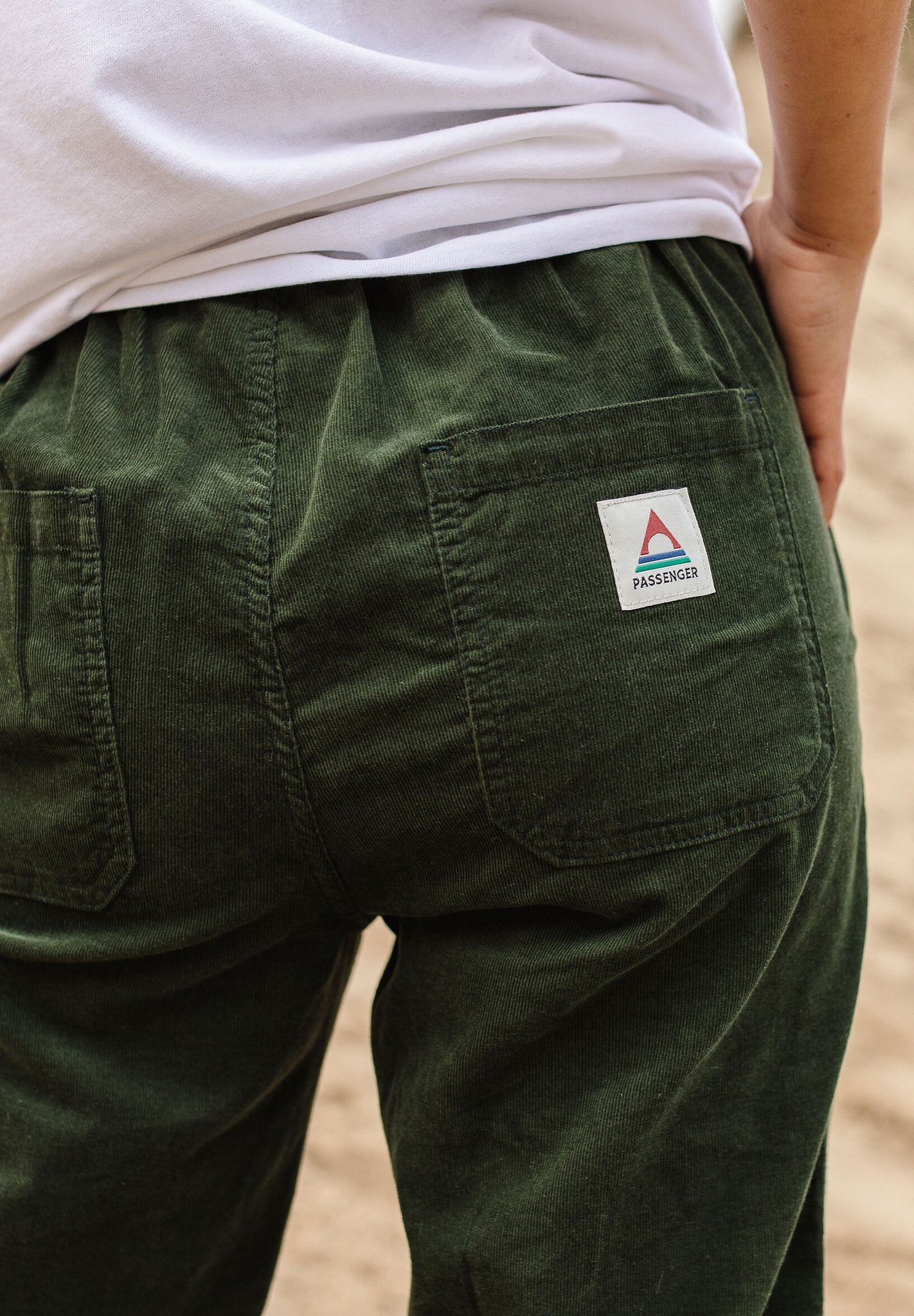 PASSENGER - Compass Recycled Corduroy Trouser - Fir Tree - BACKYARD