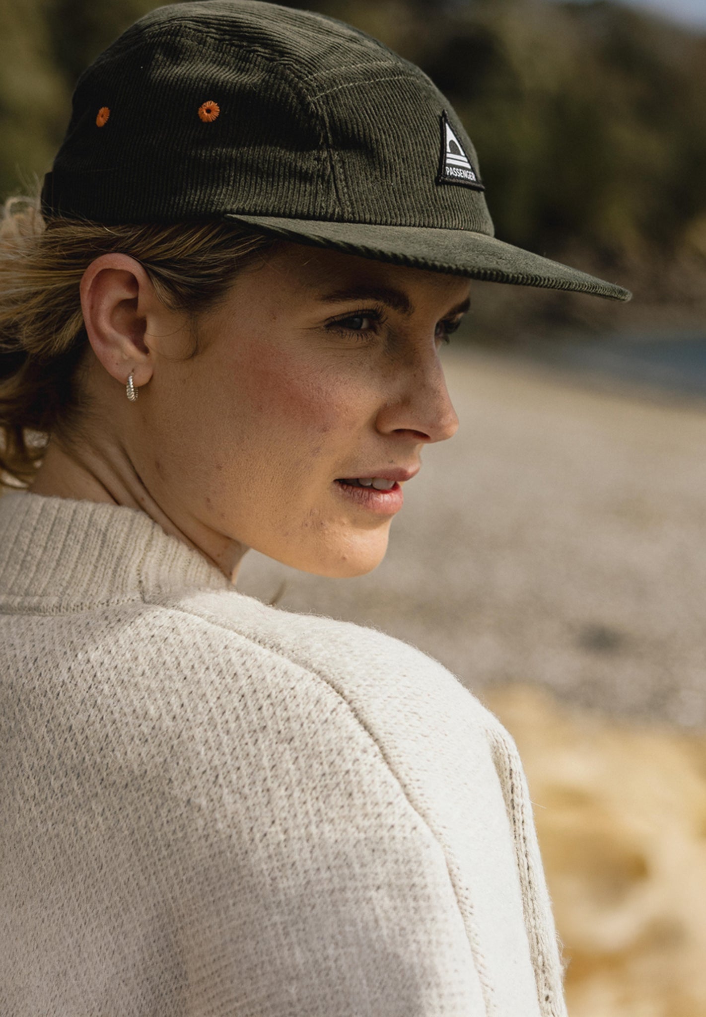 PASSENGER - Fixie Recycled 5 Panel Cap - Khaki - BACKYARD